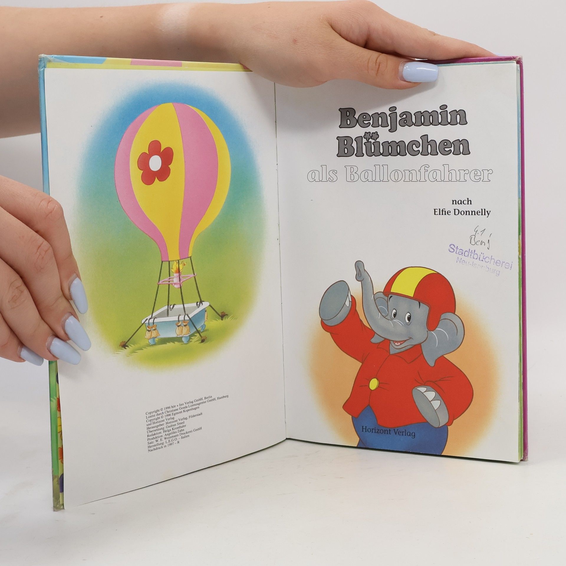 Autorenkollektiv Benjamin Blümchen als Ballonfahrer