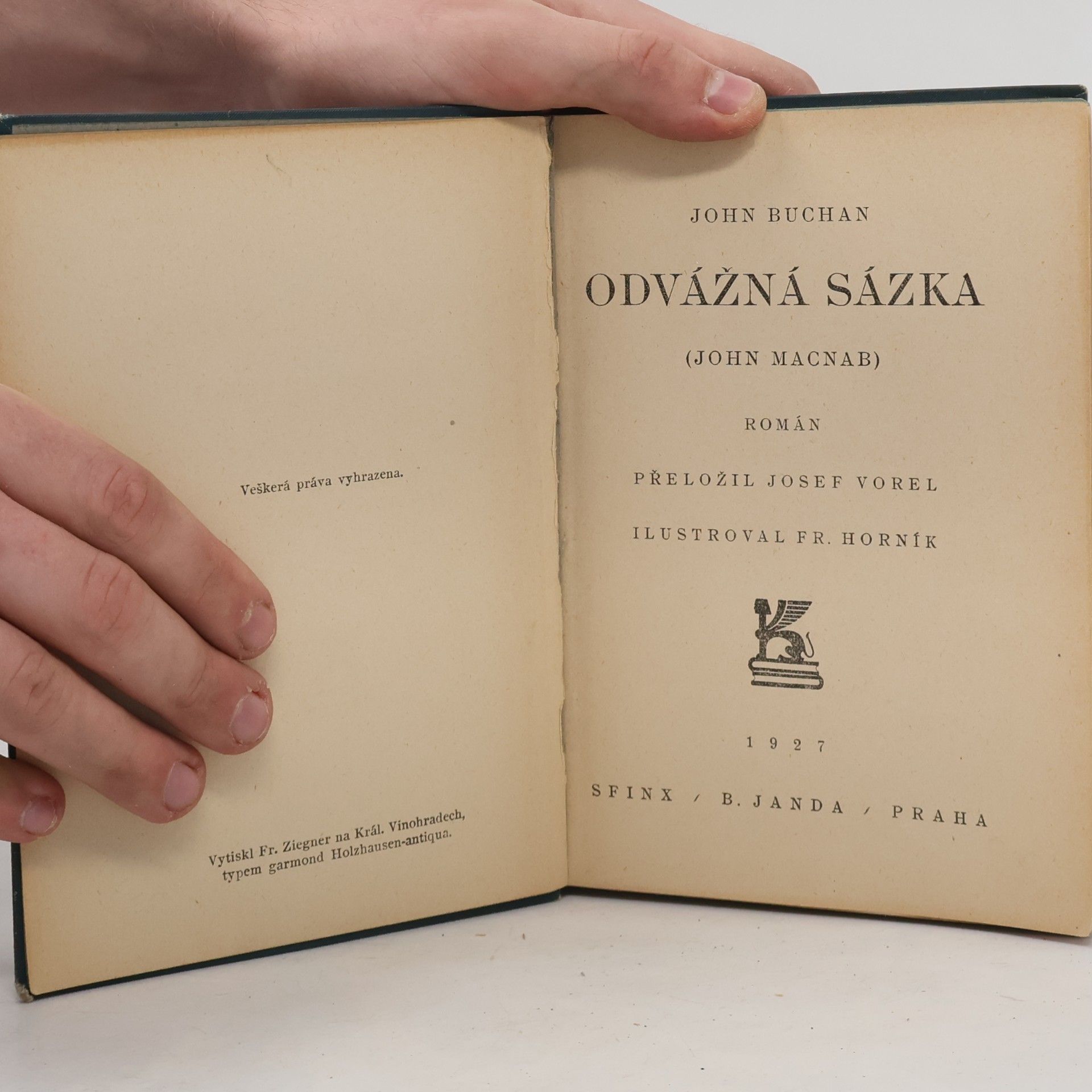 John Buchan Odvážná sázka