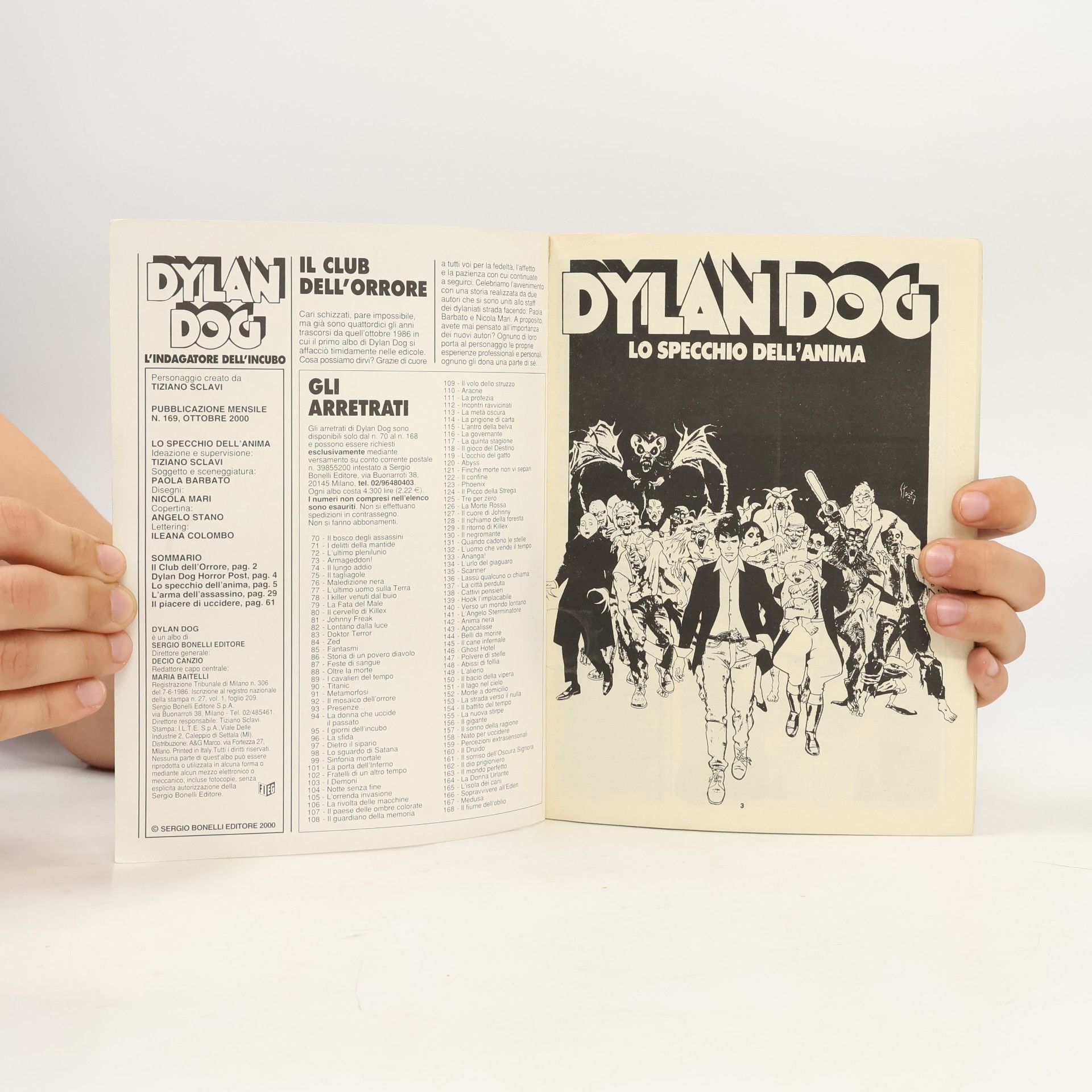 Tiziano Sclavi Dylan Dog 169