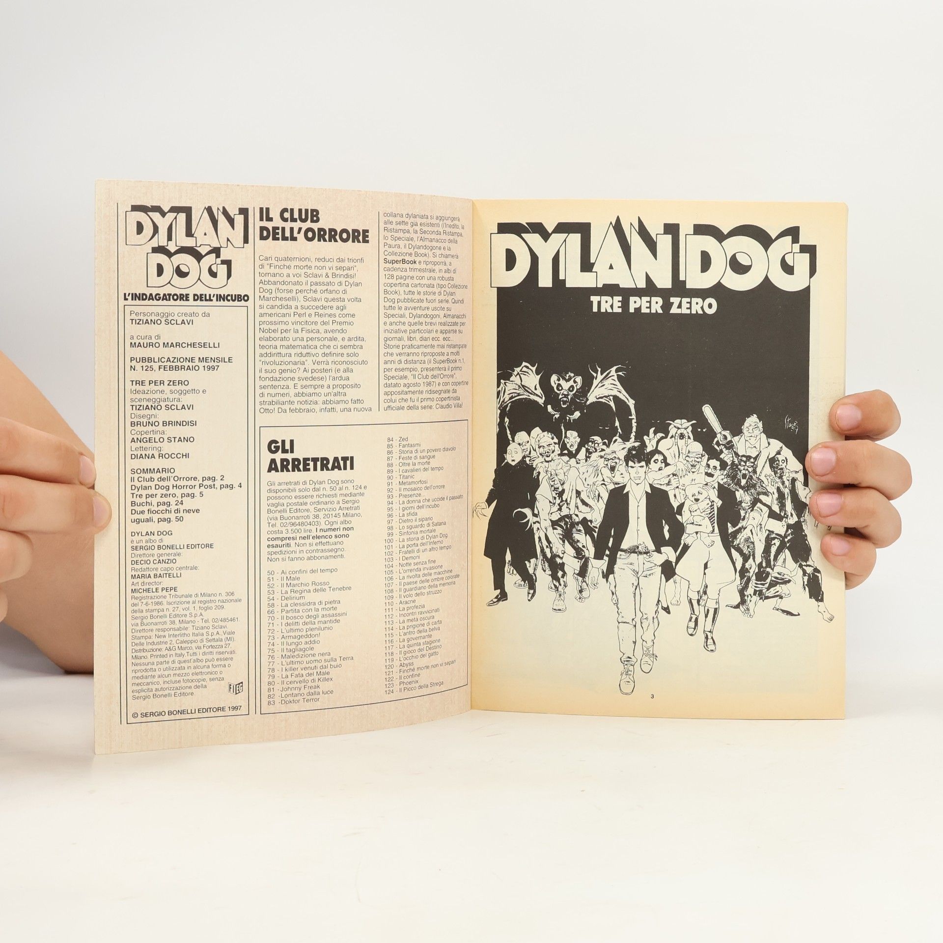 Autorenkollektiv Dylan Dog 125. Tre per zero