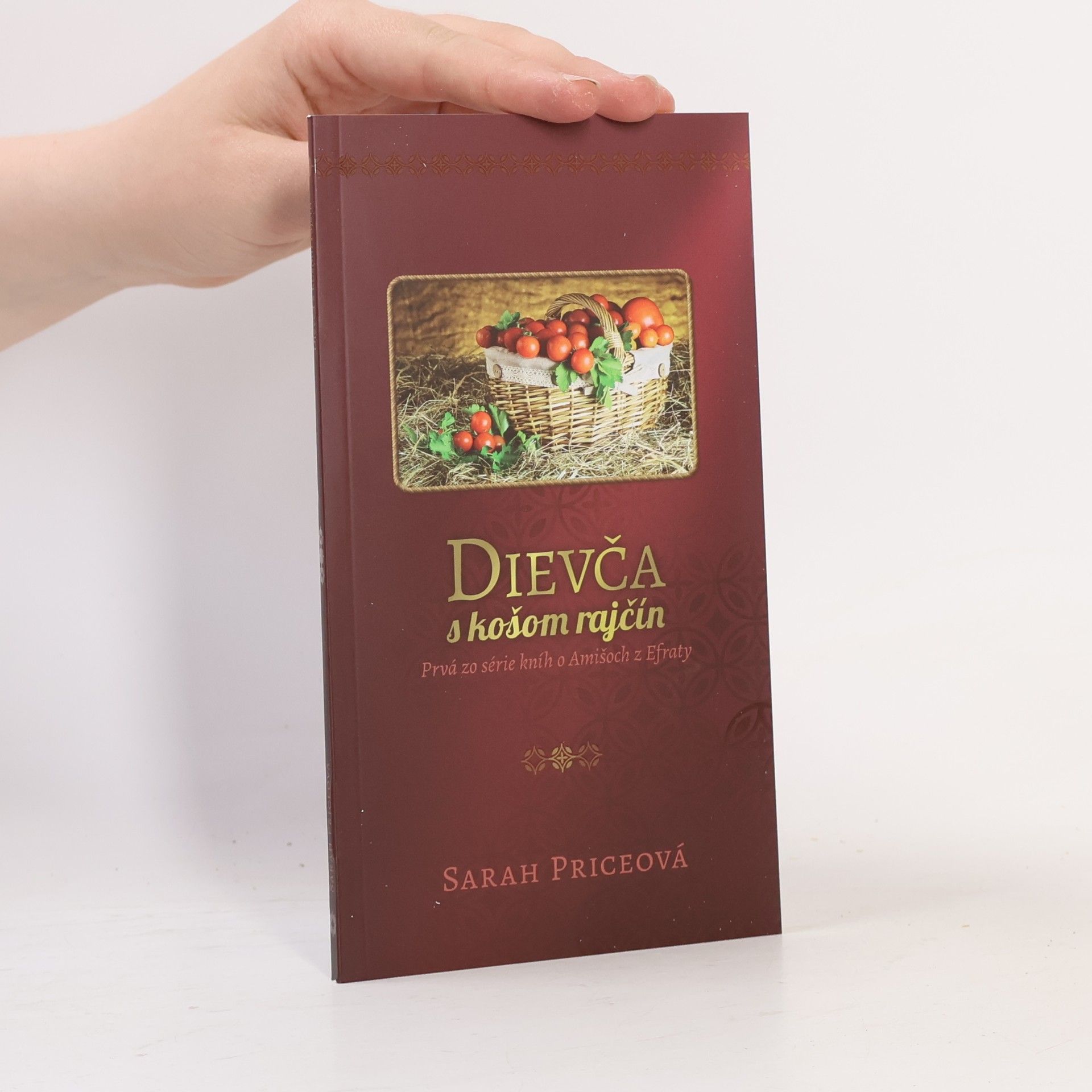 Sarah Price Dievča s košom rajčín