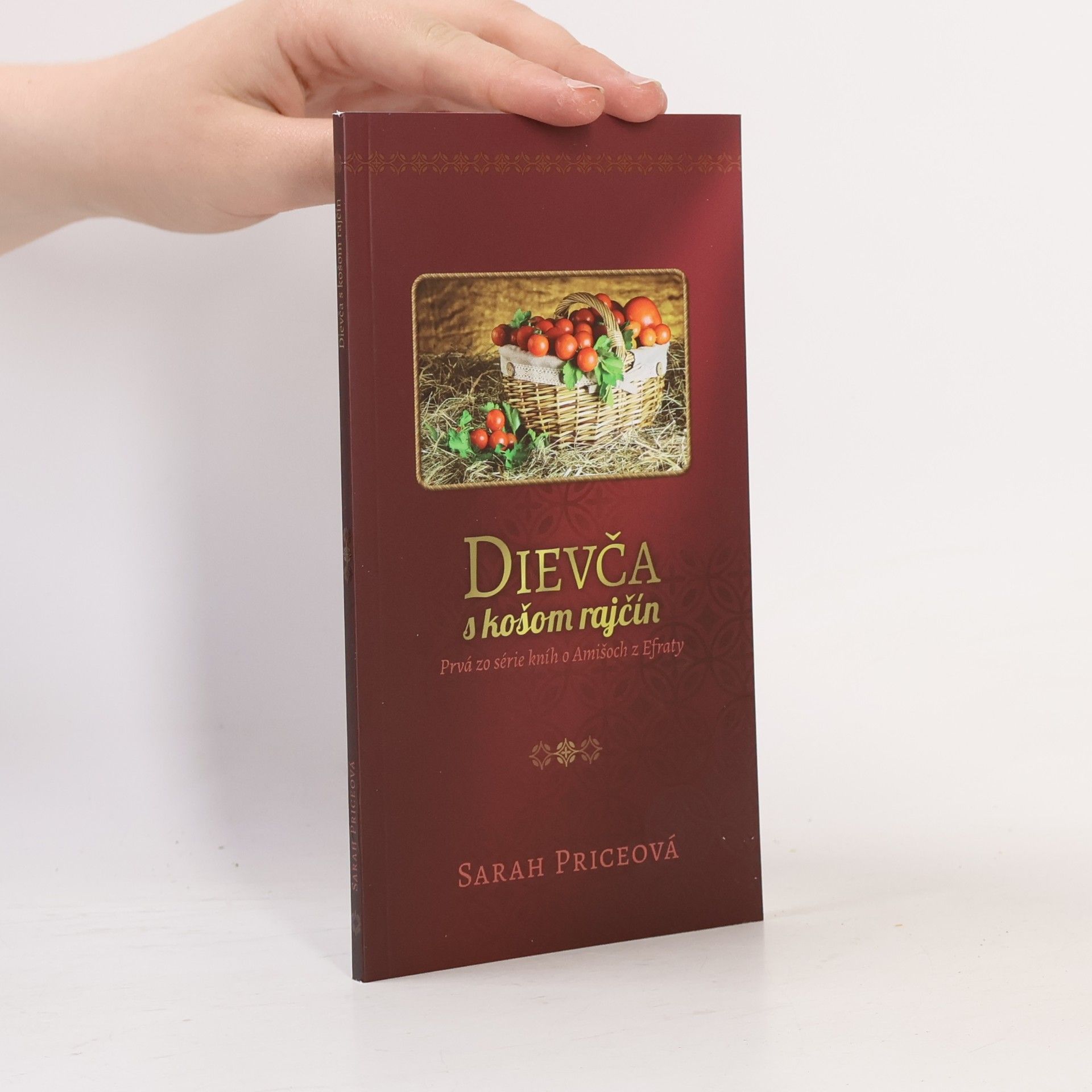 Sarah Price Dievča s košom rajčín