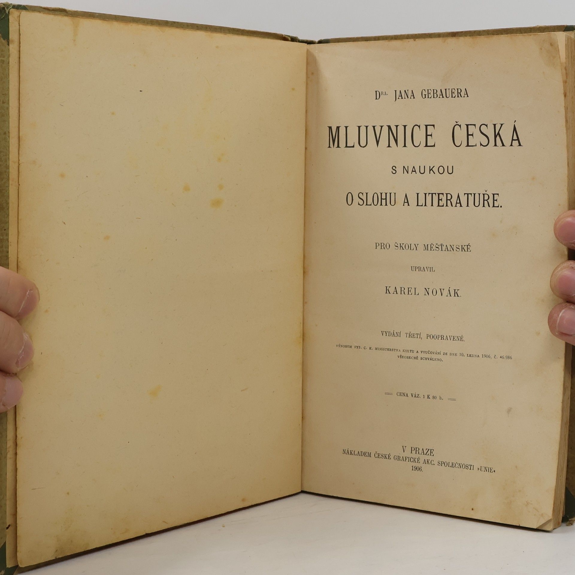 Karel Novák Mluvnice česká pro školy měšťanské
