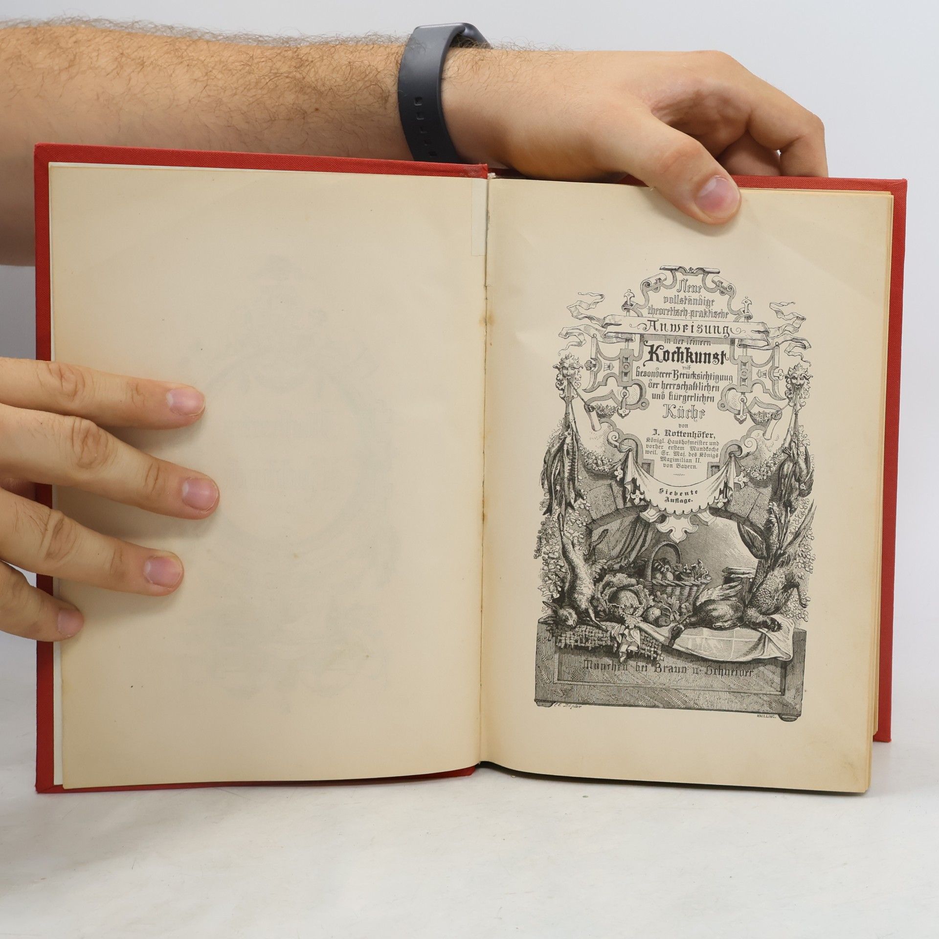 Johann Rottenhöfer Neue vollständige theoretisch-praktische Anweisung in der feinern Kochkunst mit besonderer Berücksichtigung der herrschaftlichen und bürgerlichen Küche
