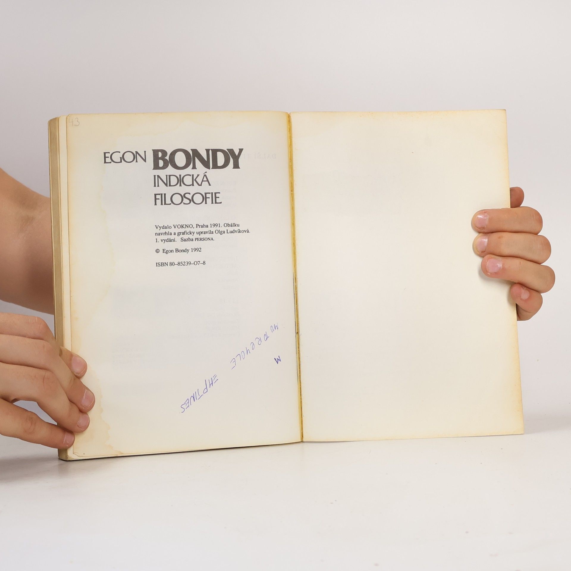 Egon Bondy Indická filosofie I