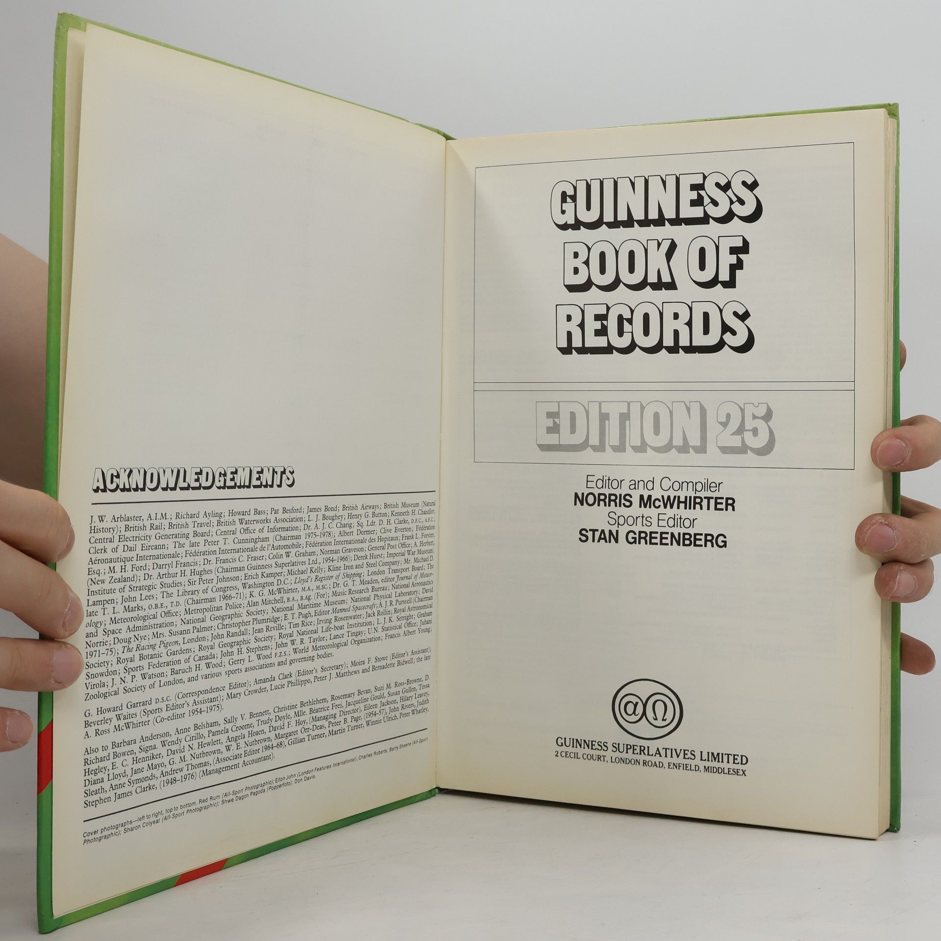 Norris McWhirter Guinness Book of World Records
