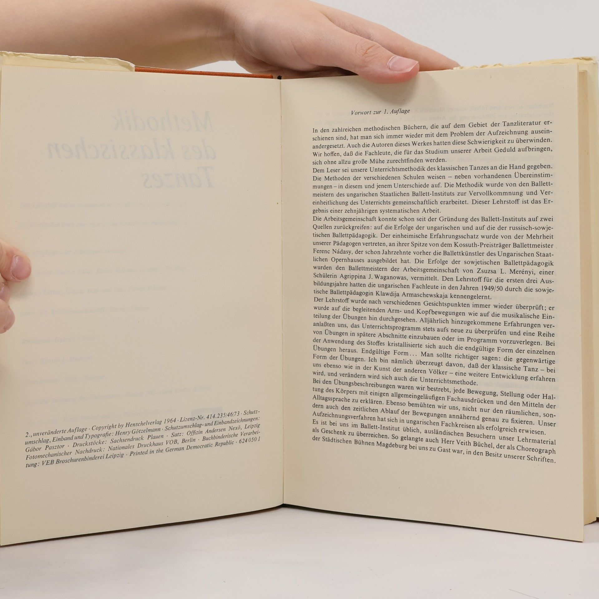 Various authors Methodik des klassischen Tanzes
