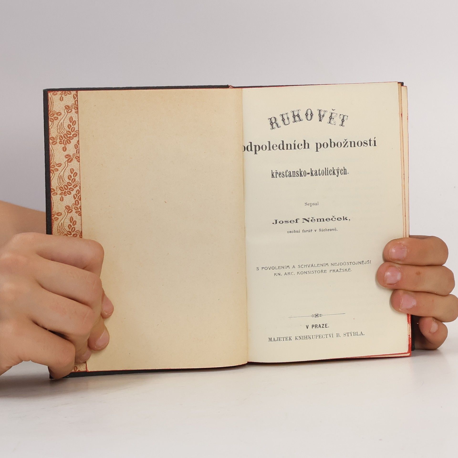 Josef Němeček Rukověť odpoledních pobožností křesťansko-katolických.