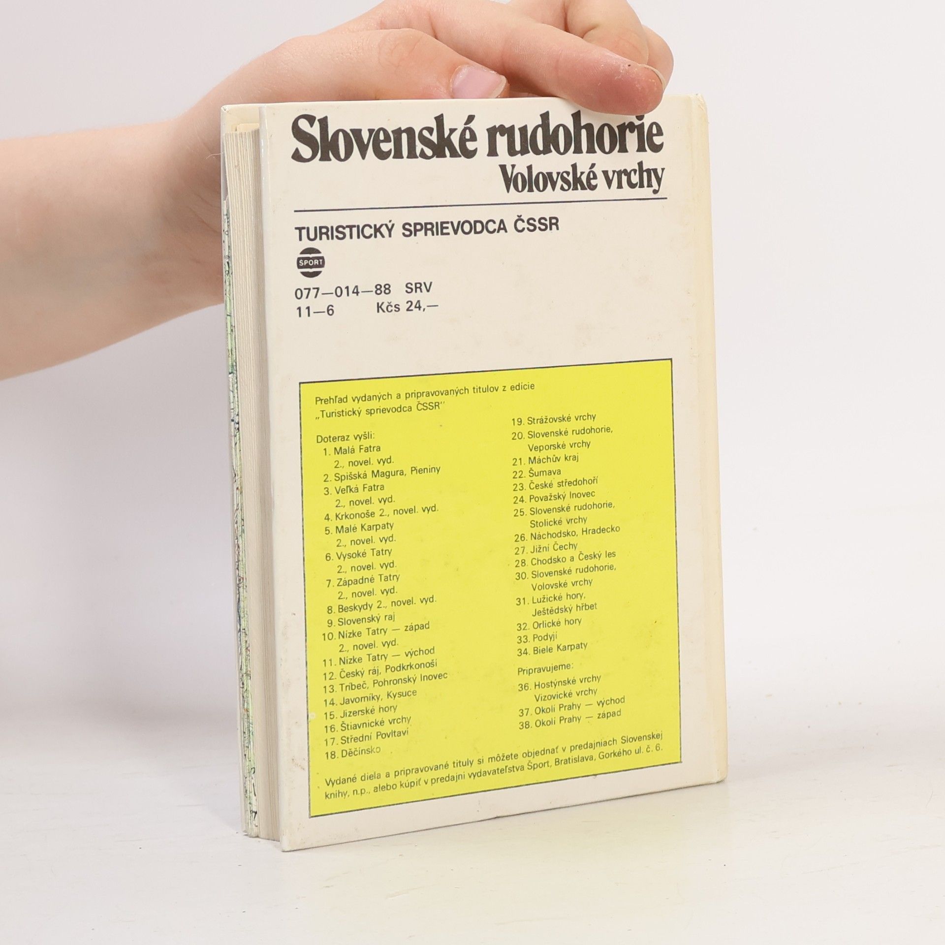 Collectif d'auteurs Slovenské rudohorie, Volovské vrchy a Čierna hora