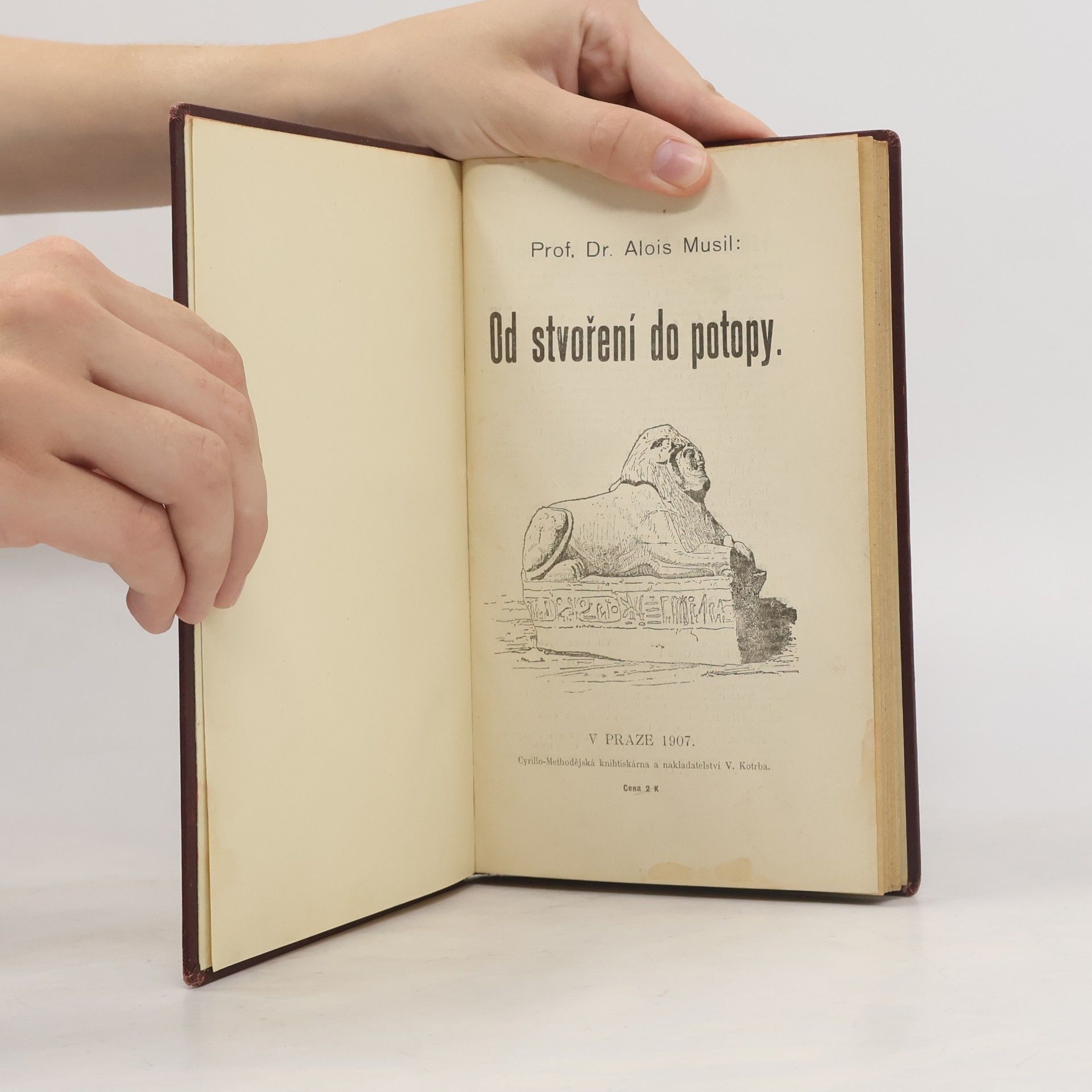 Alois Musil Od stvoření do potopy
