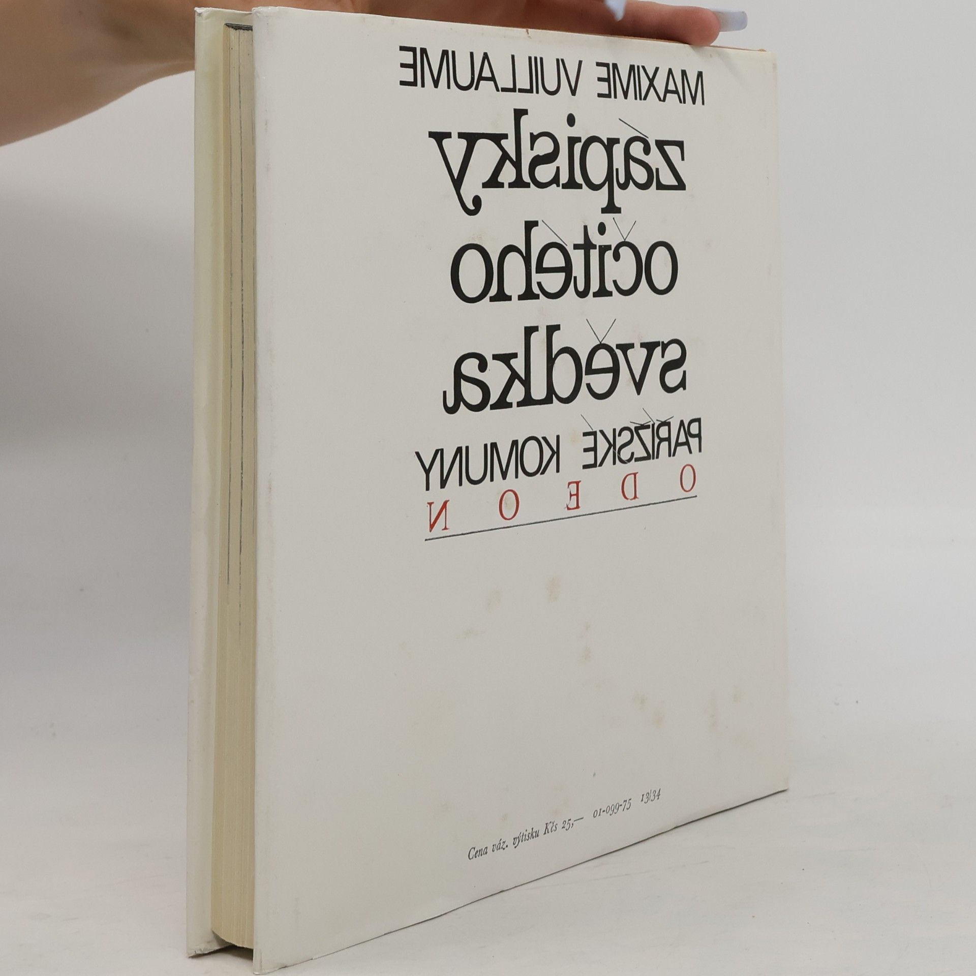 Maxime Vuillaume Zápisky očitého svědka Pařížské komuny