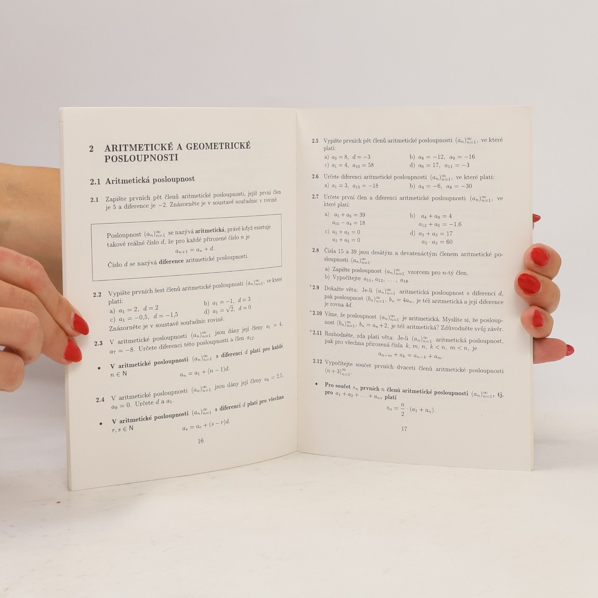 Oldřich Odvárko Sbírka úloh z matematiky pro gymnázia. Posloupnosti a řady