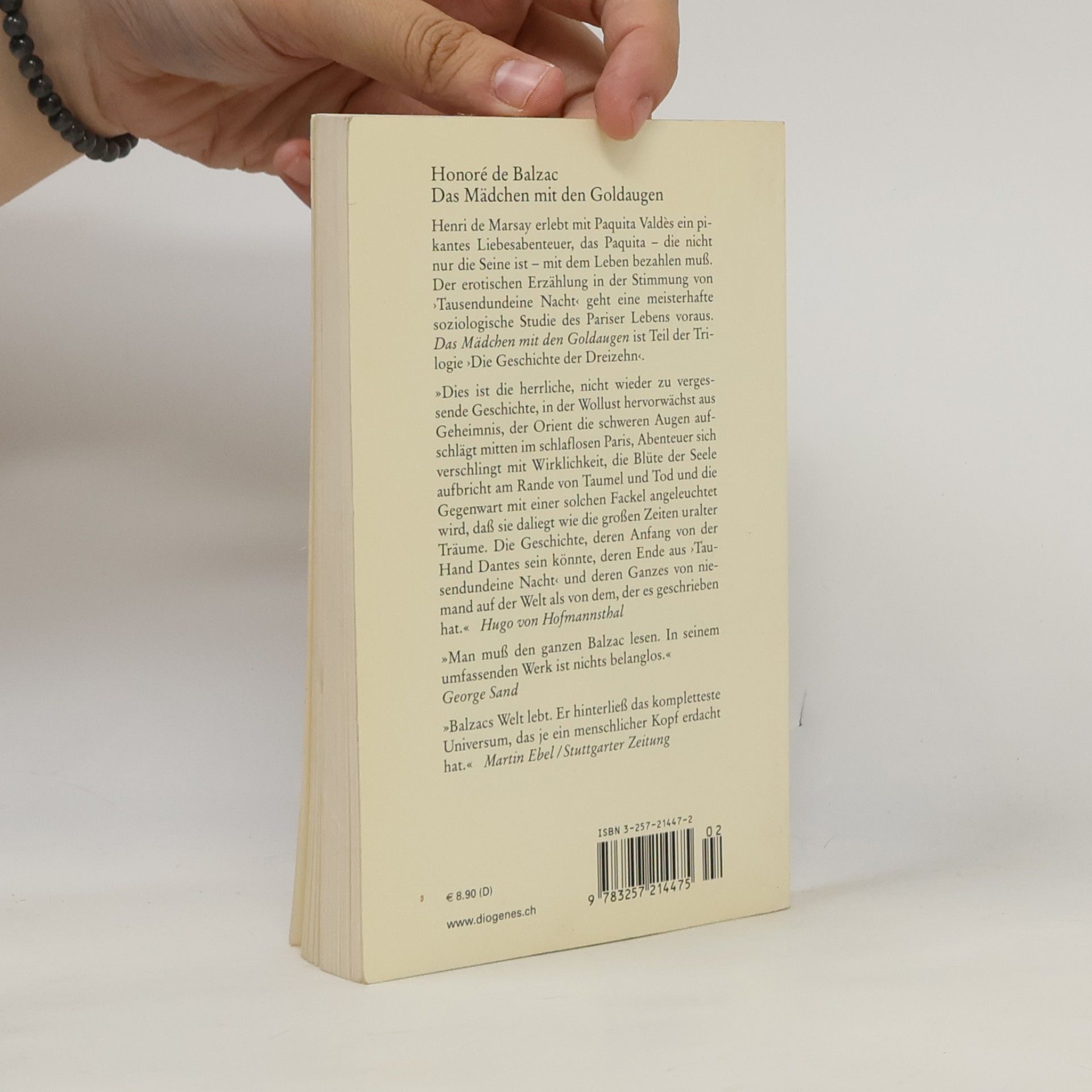Honoré de Balzac Das Mädchen mit den Goldaugen. Erzählung. Nachw. v. Stefan Zweig