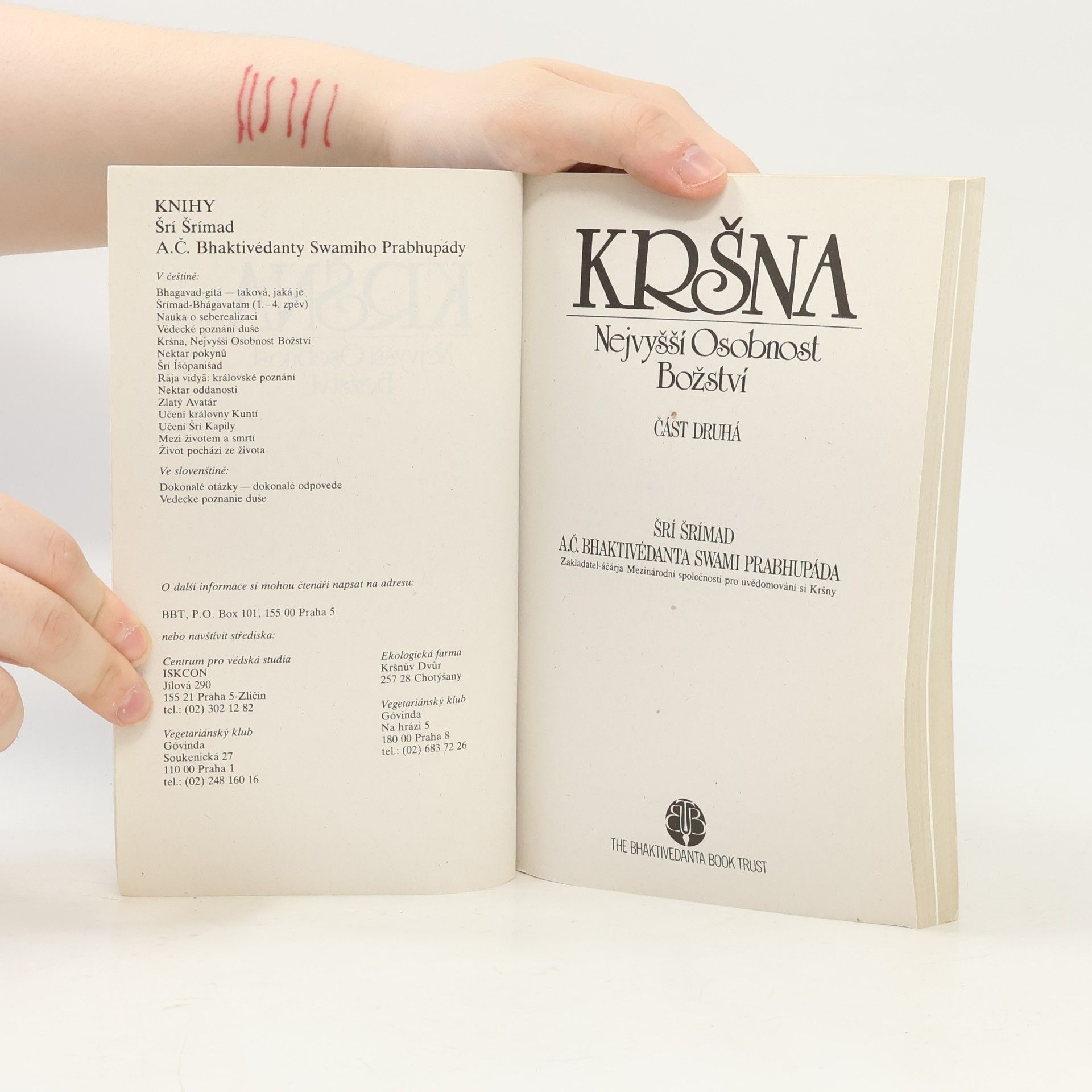 A. C. Bhaktivedanta Swami Prabhupada Kršna. Nejvyšší osobnost božství. Část druhá
