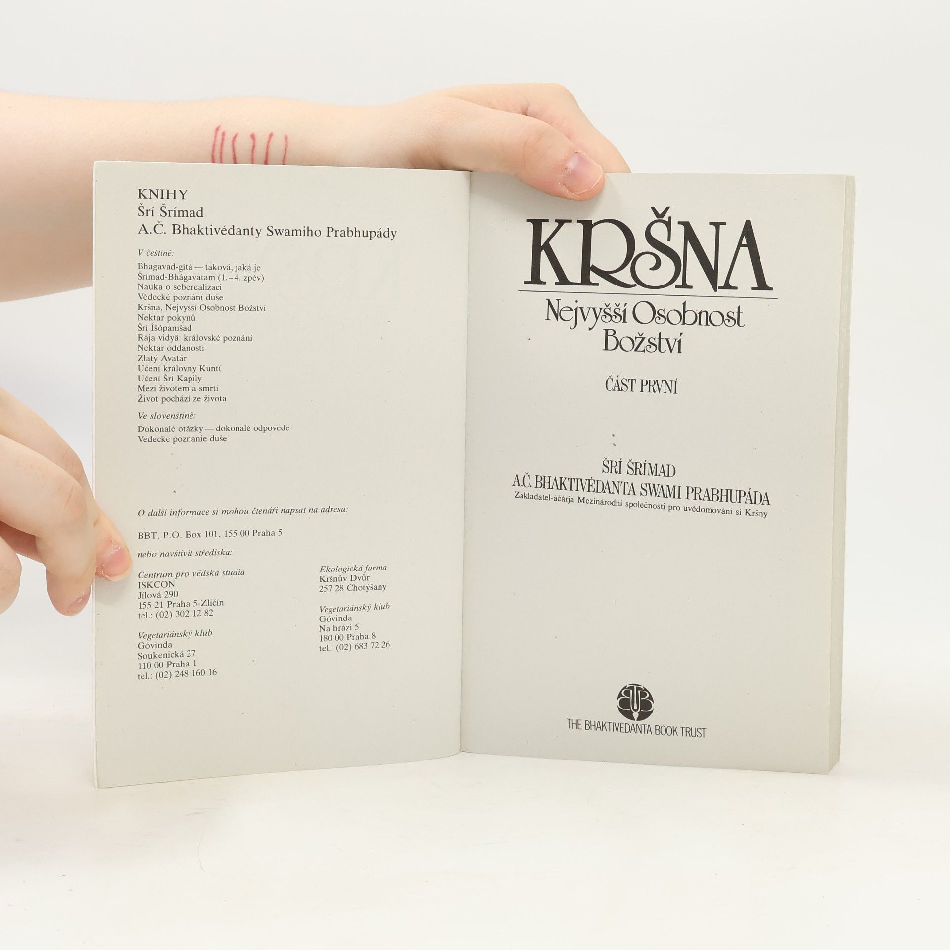 A. C. Bhaktivedanta Swami Prabhupada Kršna část první. Nejvyšší Osobnost Božství