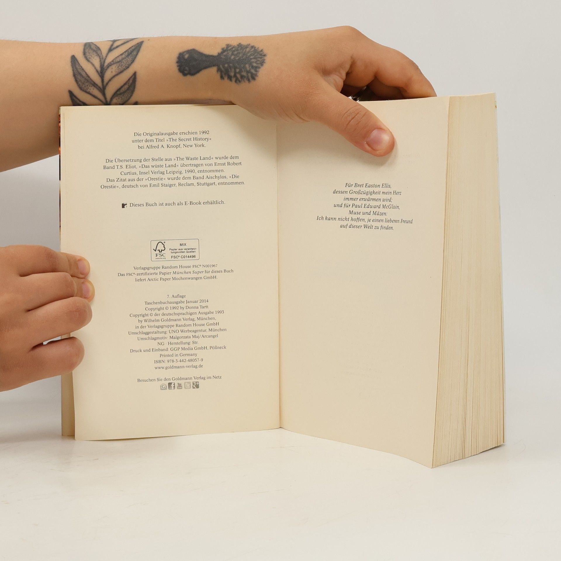 Donna Tartt Die geheime Geschichte