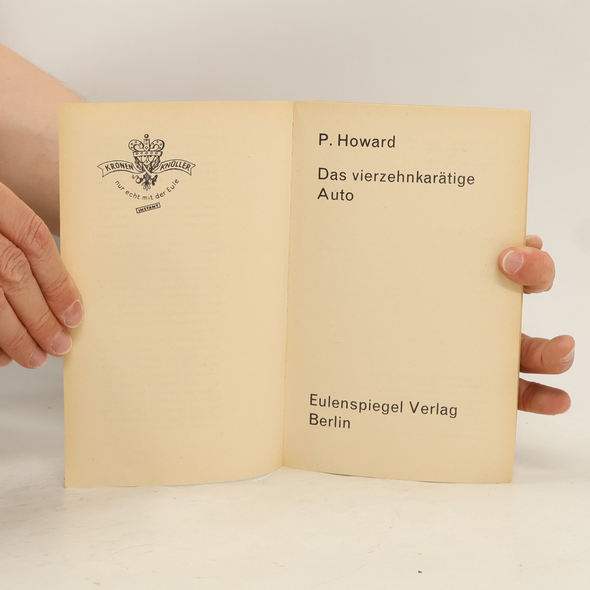 P. Howard Das vierzehnkarätige Auto