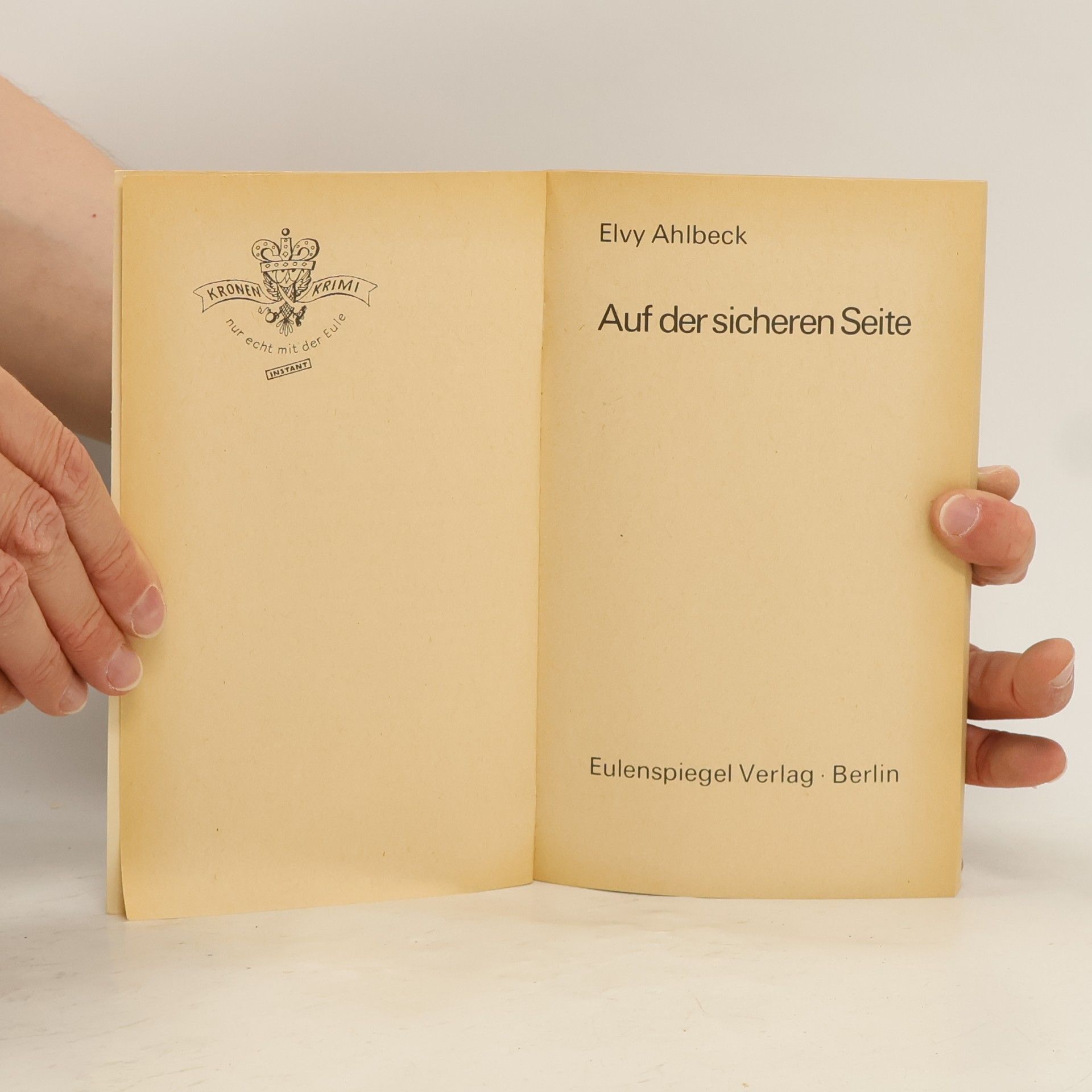 Elvy Ahlbeck Auf der sicheren Seite
