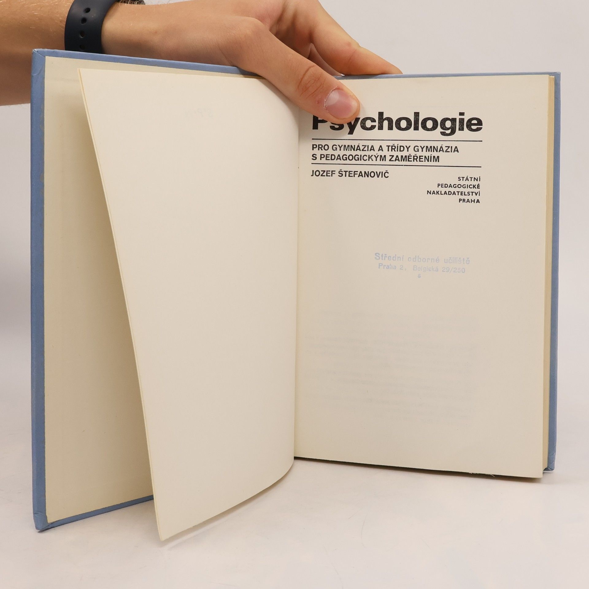 Jozef Štefanovič Psychologie pro gymnázia a třídy gymnázia s pedagogickým zaměřením