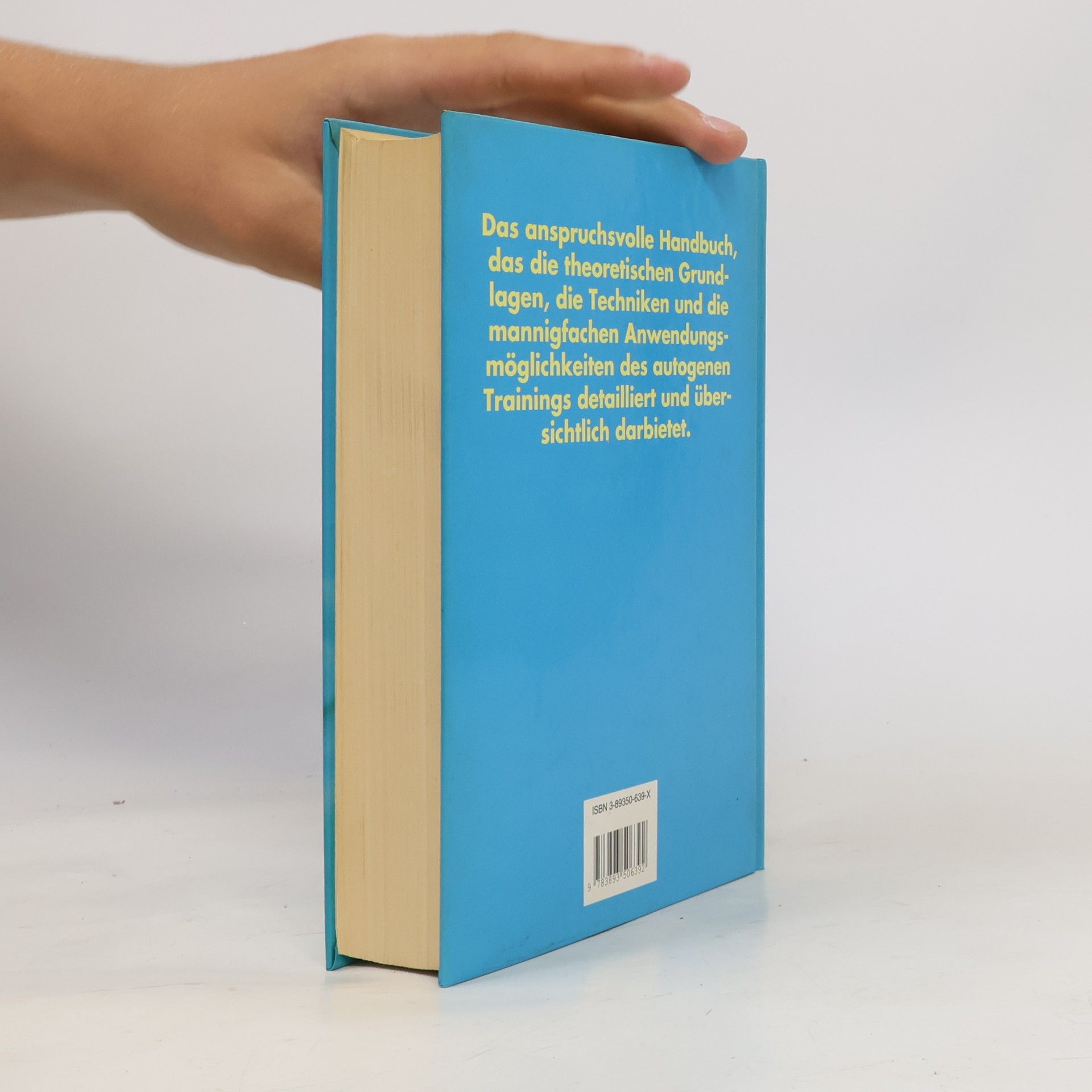 Bernt H. Hoffmann Handbuch des autogenen Trainings