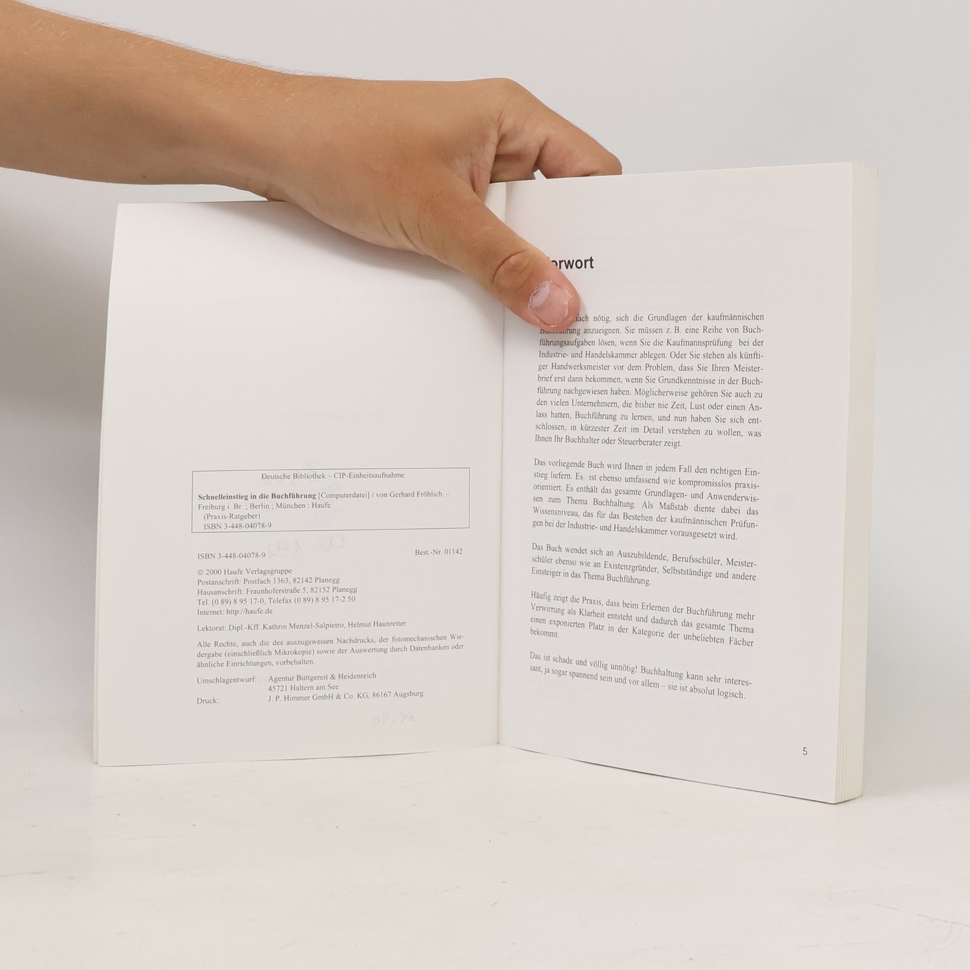 Gerhard Fröhlich Schnelleinstieg in die Buchführung