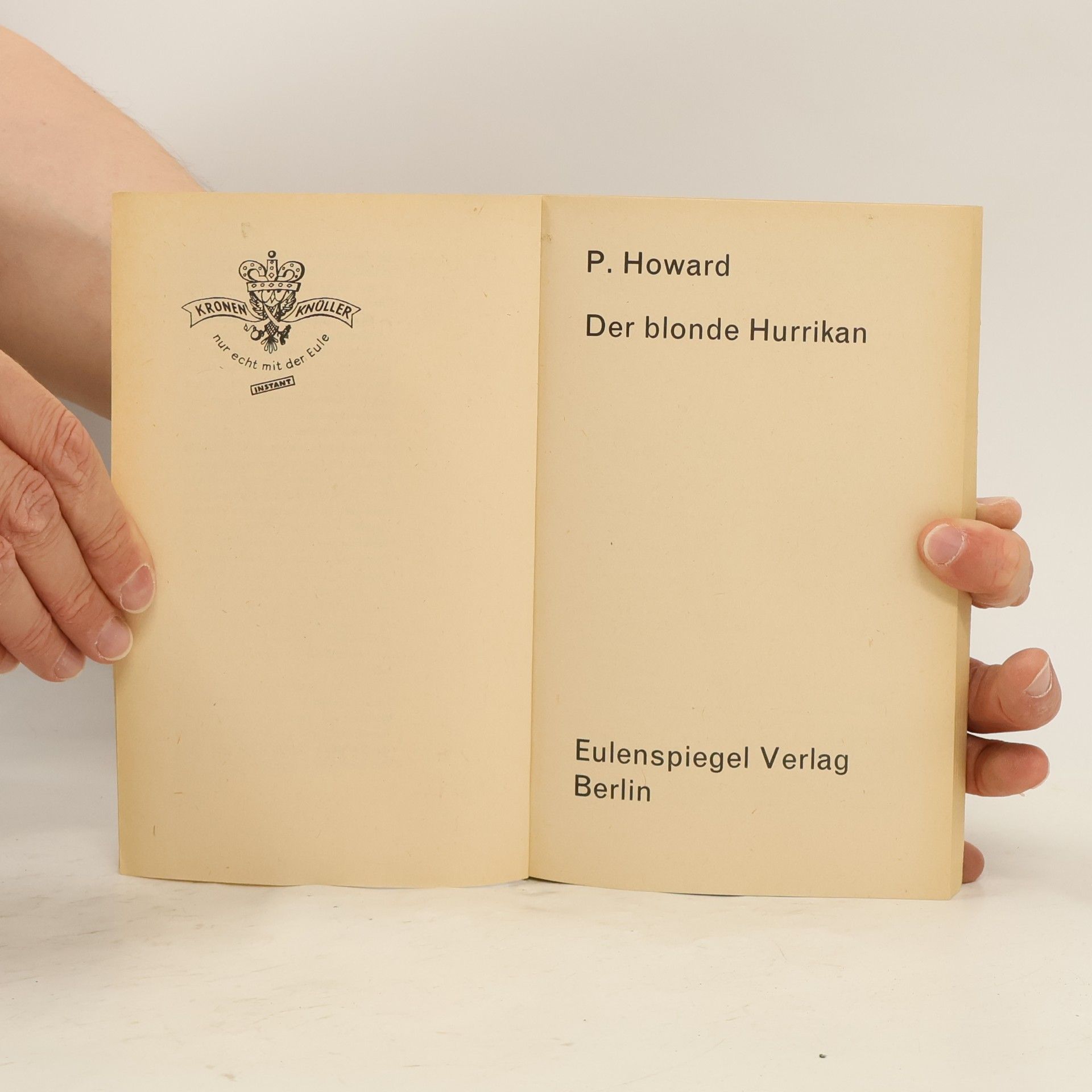 P. Howard Der blonde Hurrikan