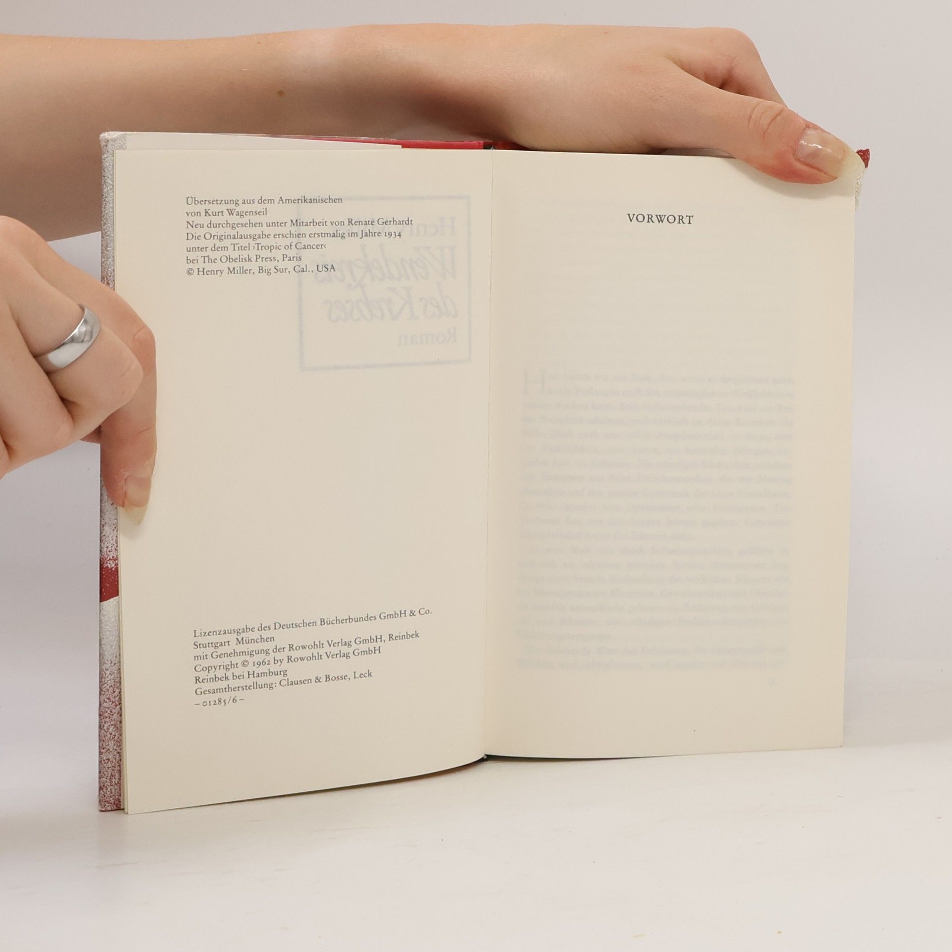 Henry Miller Wendekreis des Krebses