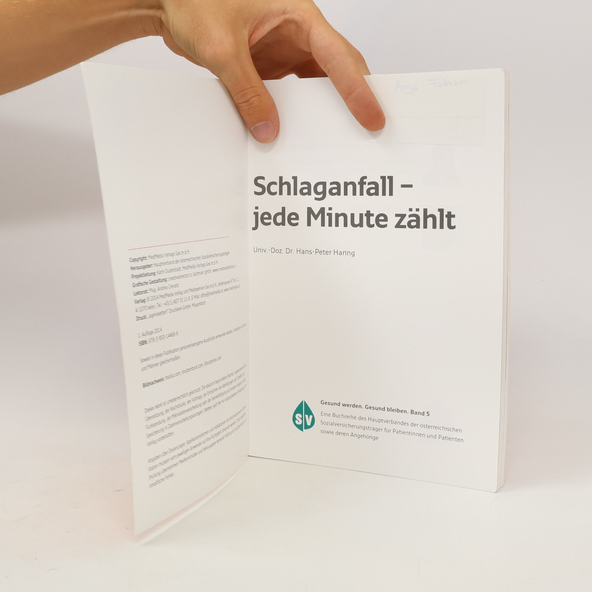 Hans Peter Haring Schlaganfall - jede Minute zählt