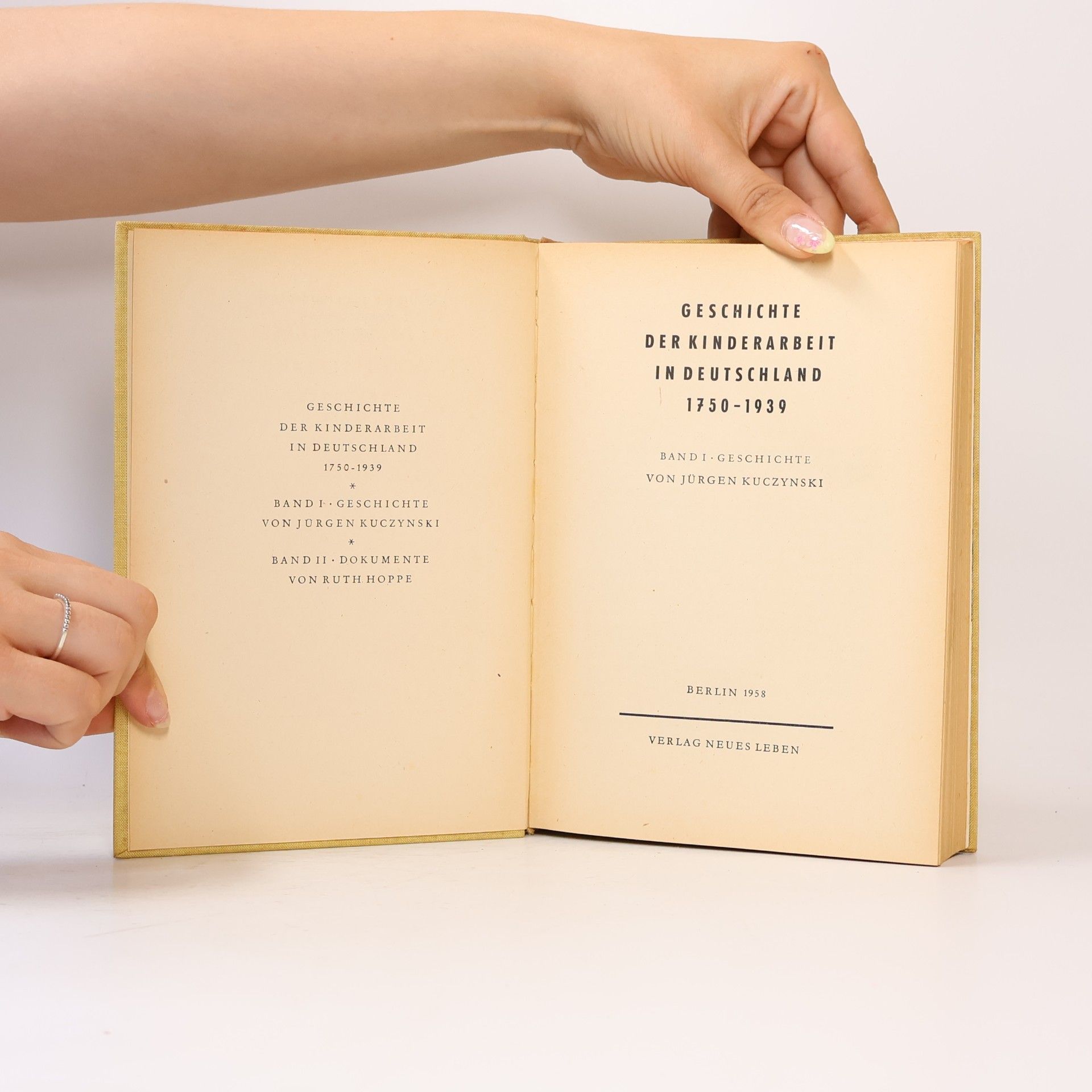 Jürgen Kuczynski Geschichte der Kinderarbeit in Deutschland 1750-1939. Band 1, Geschichte