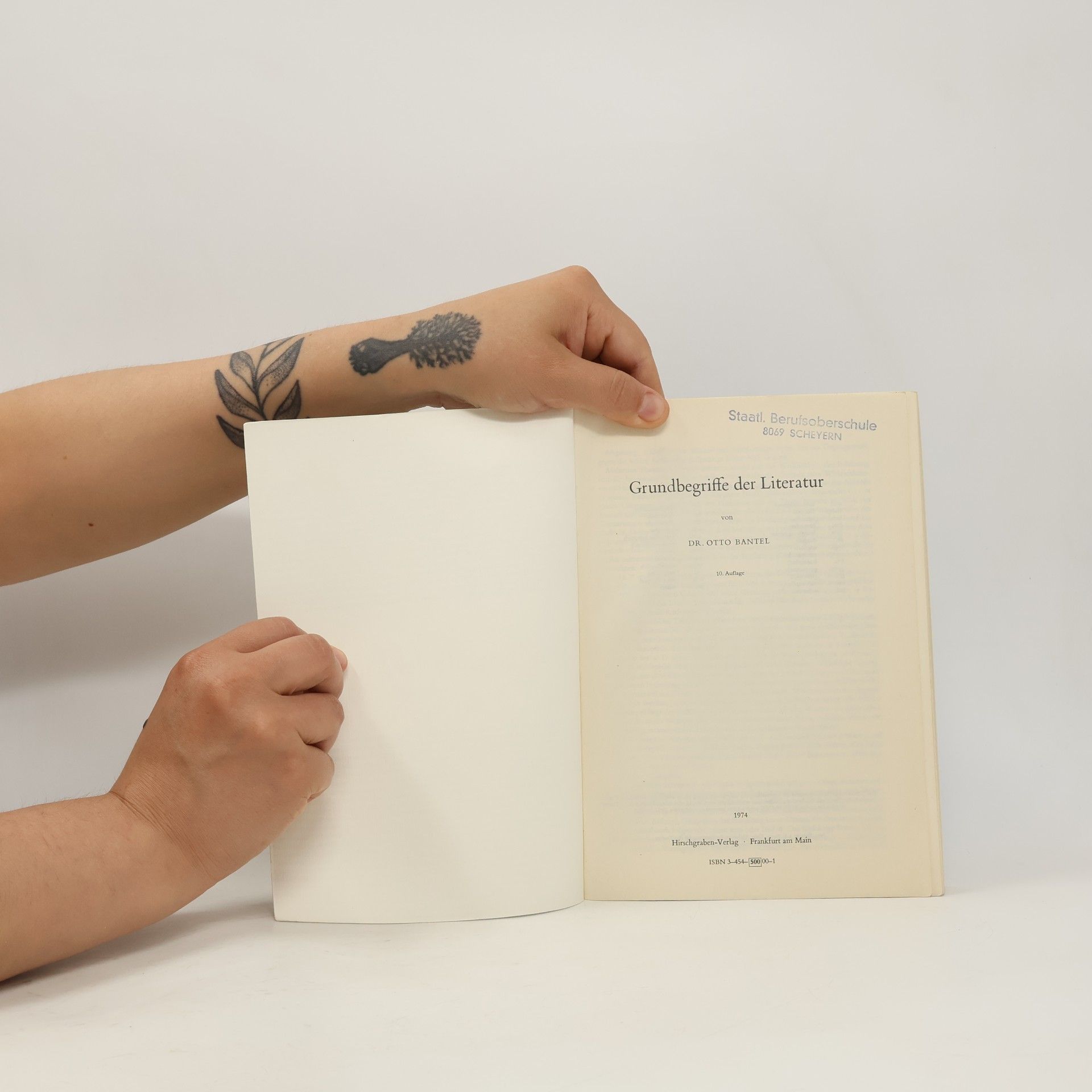 Otto Bantel Grundbegriffe der Literatur