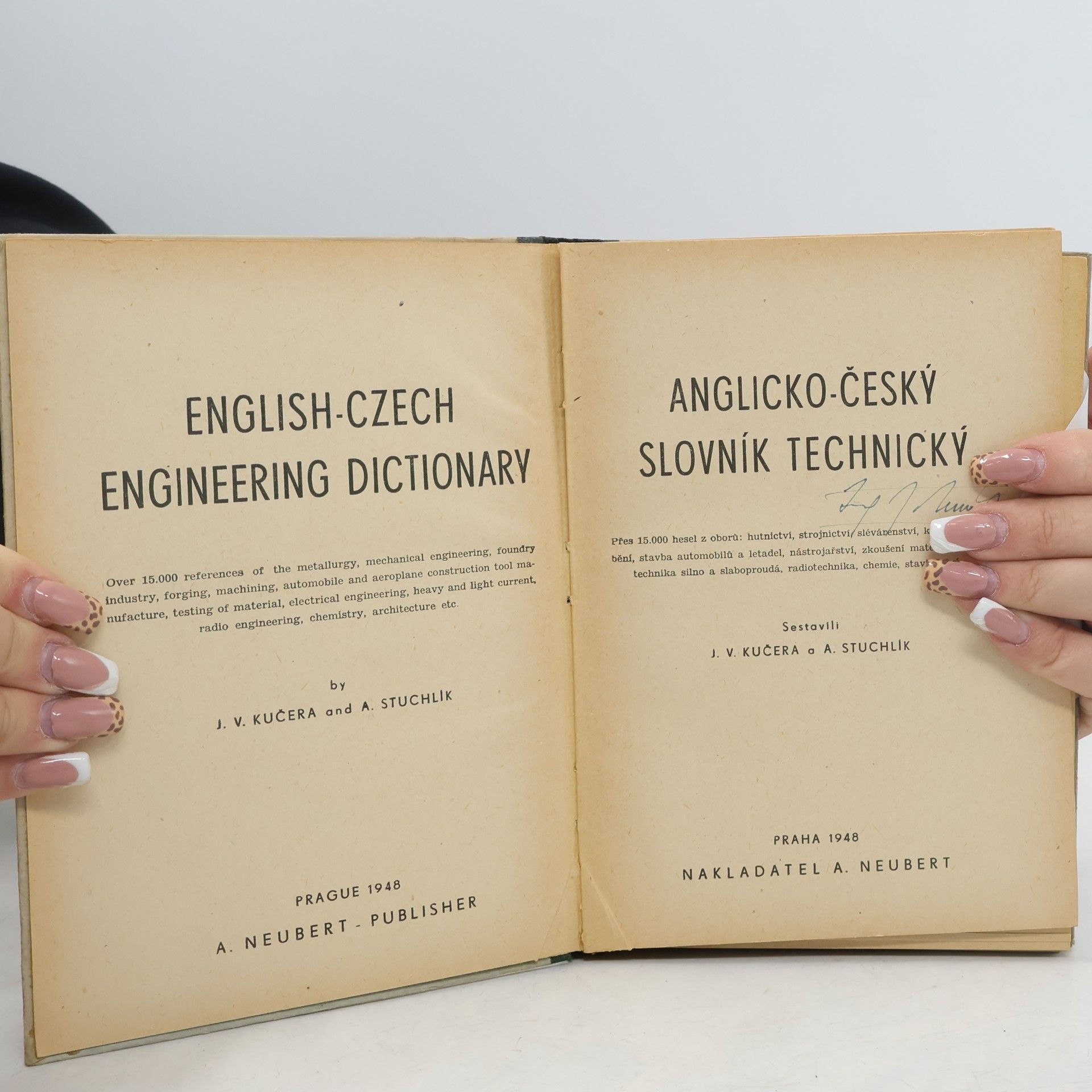 Josef Václav Kučera Anglicko-český slovník technický