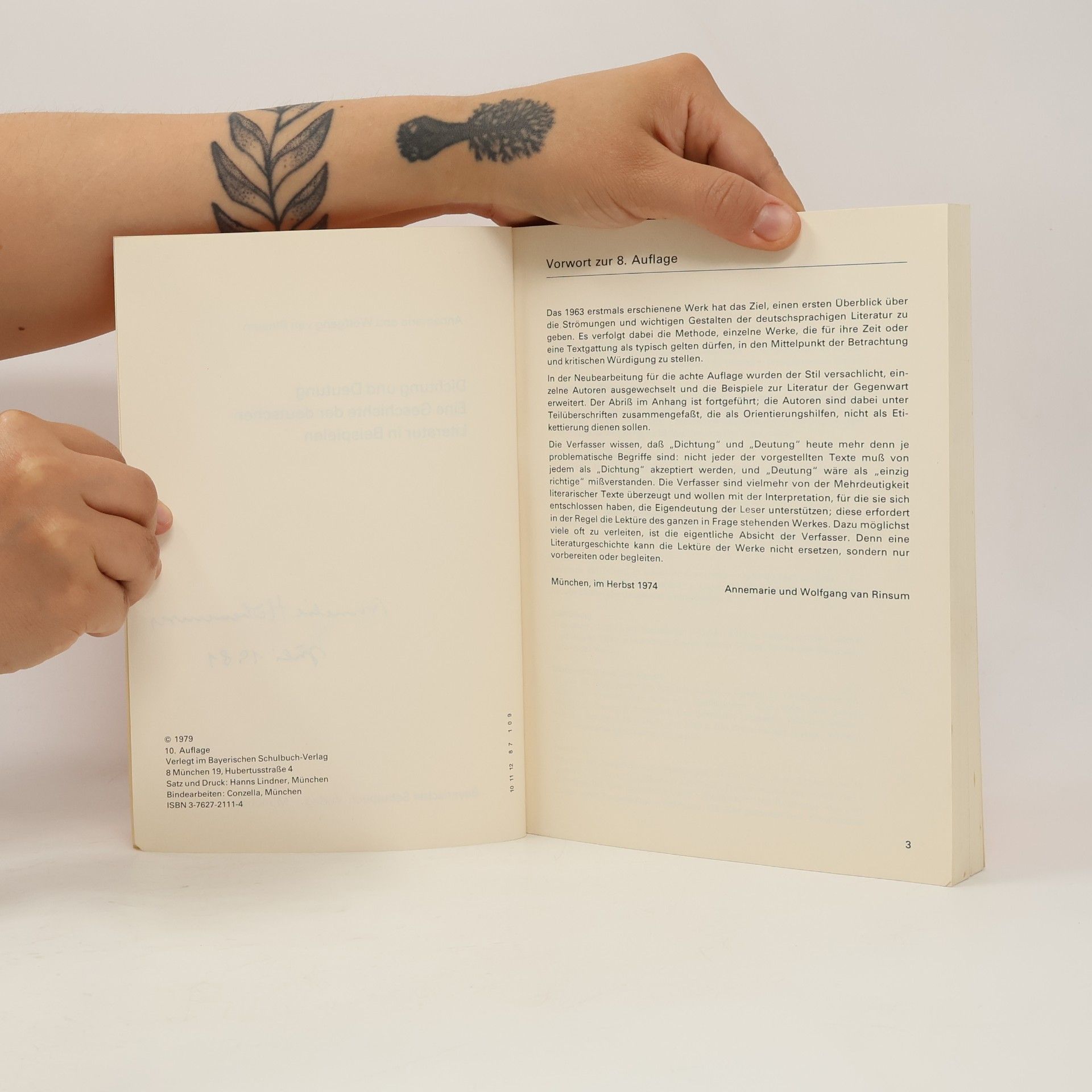 Annemarie van Rinsum Dichtung und Deutung