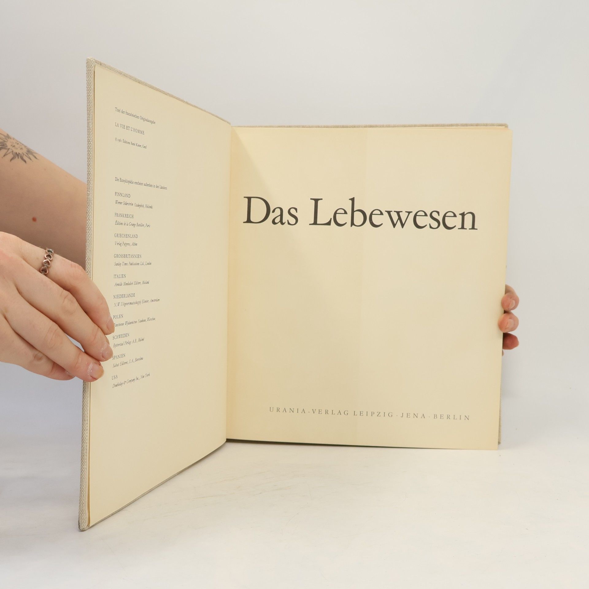 Autorenkollektiv Enzyklopädie der biologischen Wissenschaften 1. Das Lebewesen