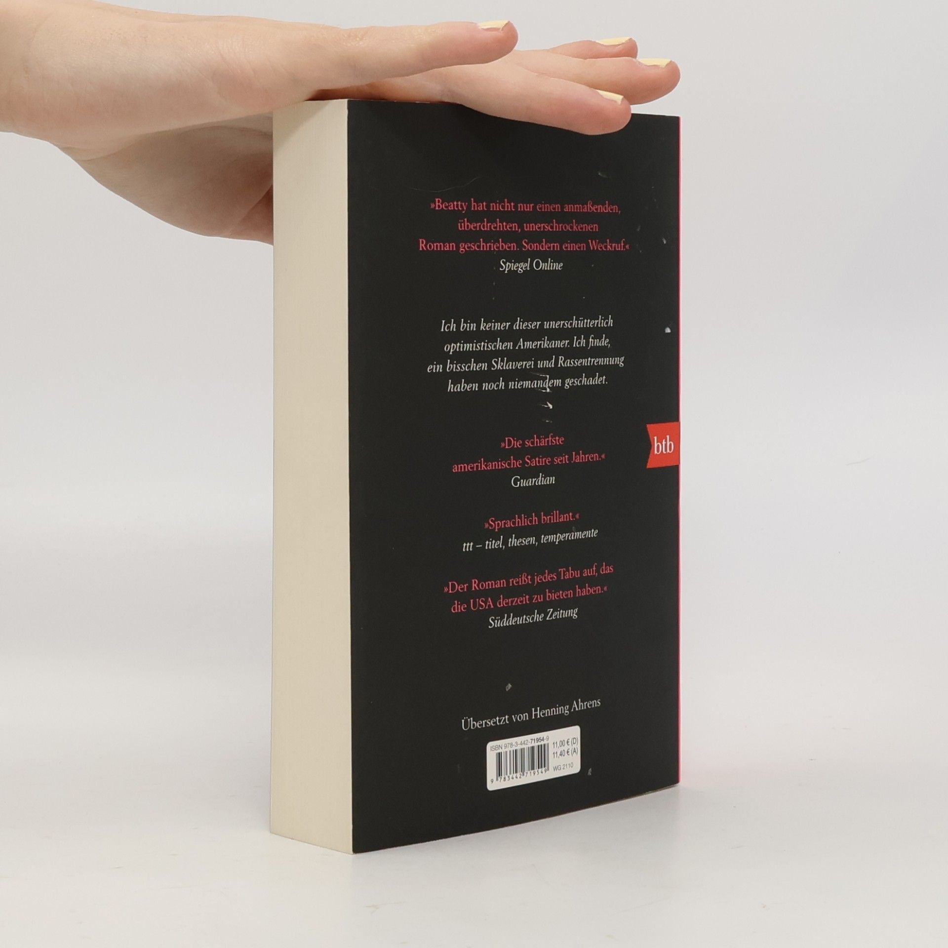 Paul Beatty Der Verräter