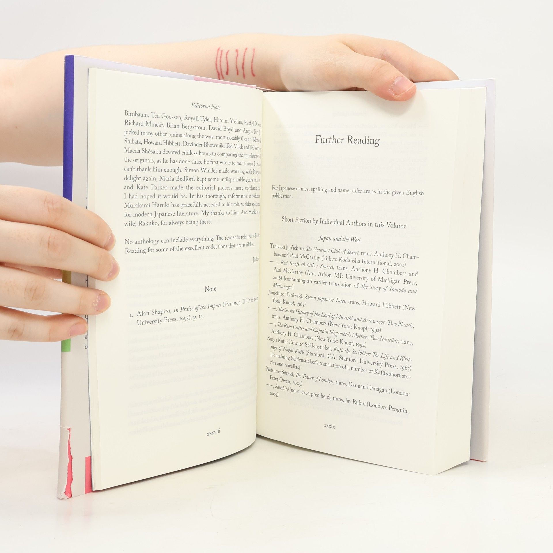 Haruki Murakami The Penguin book of Japanese short stories