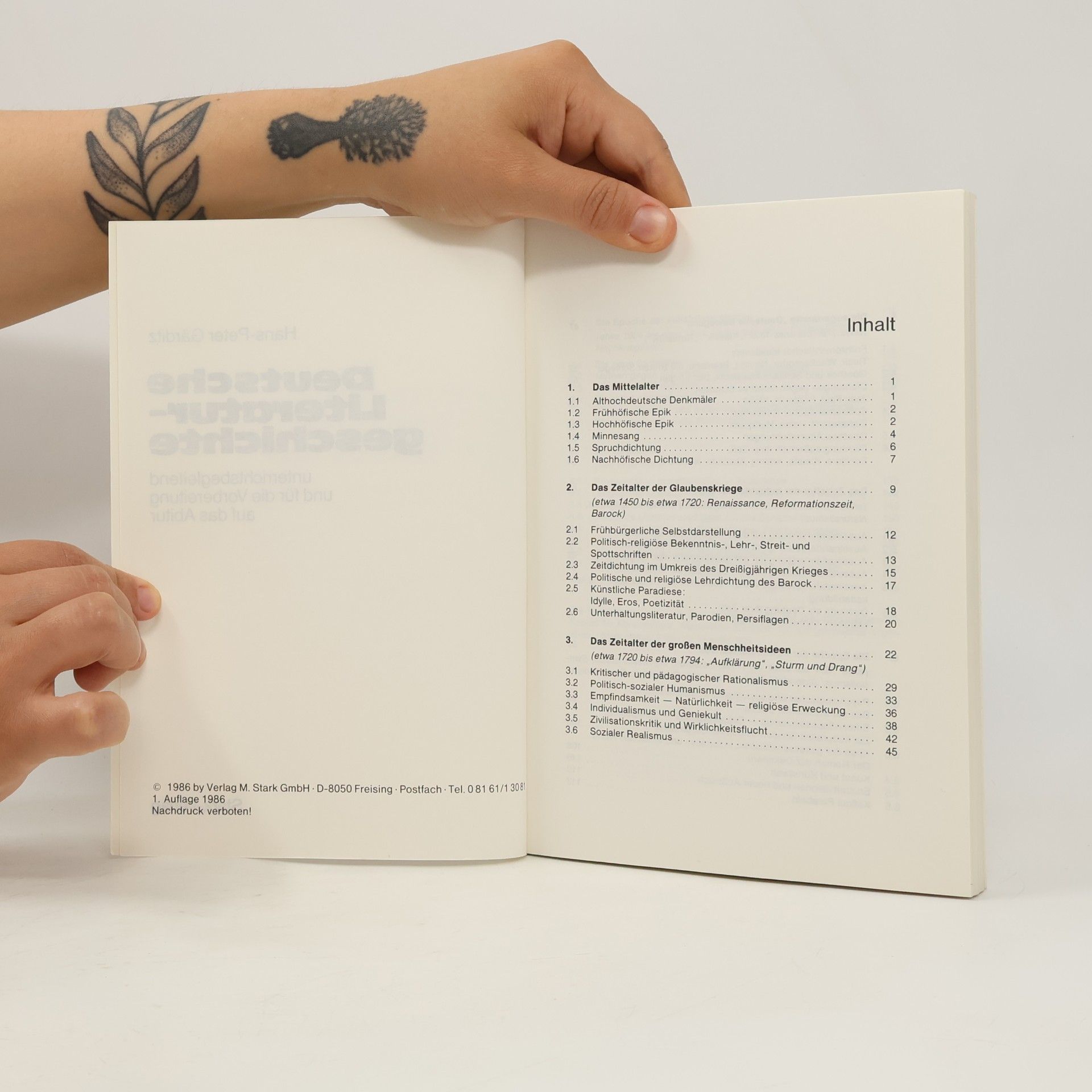 Hans-Peter Gärditz Deutsche Literaturgeschichte