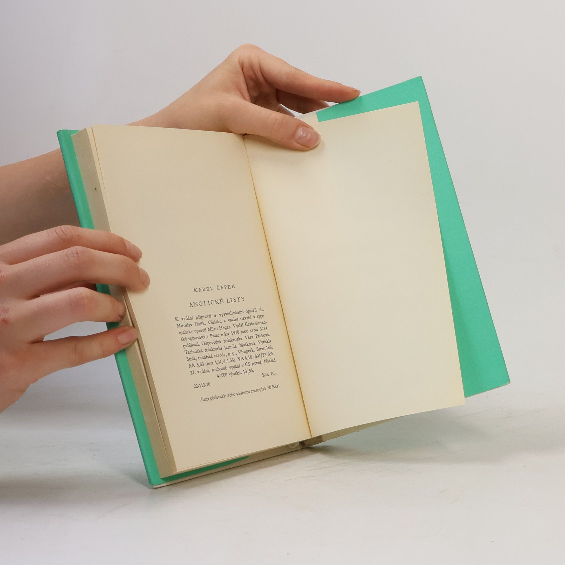 Karel Čapek Anglické listy