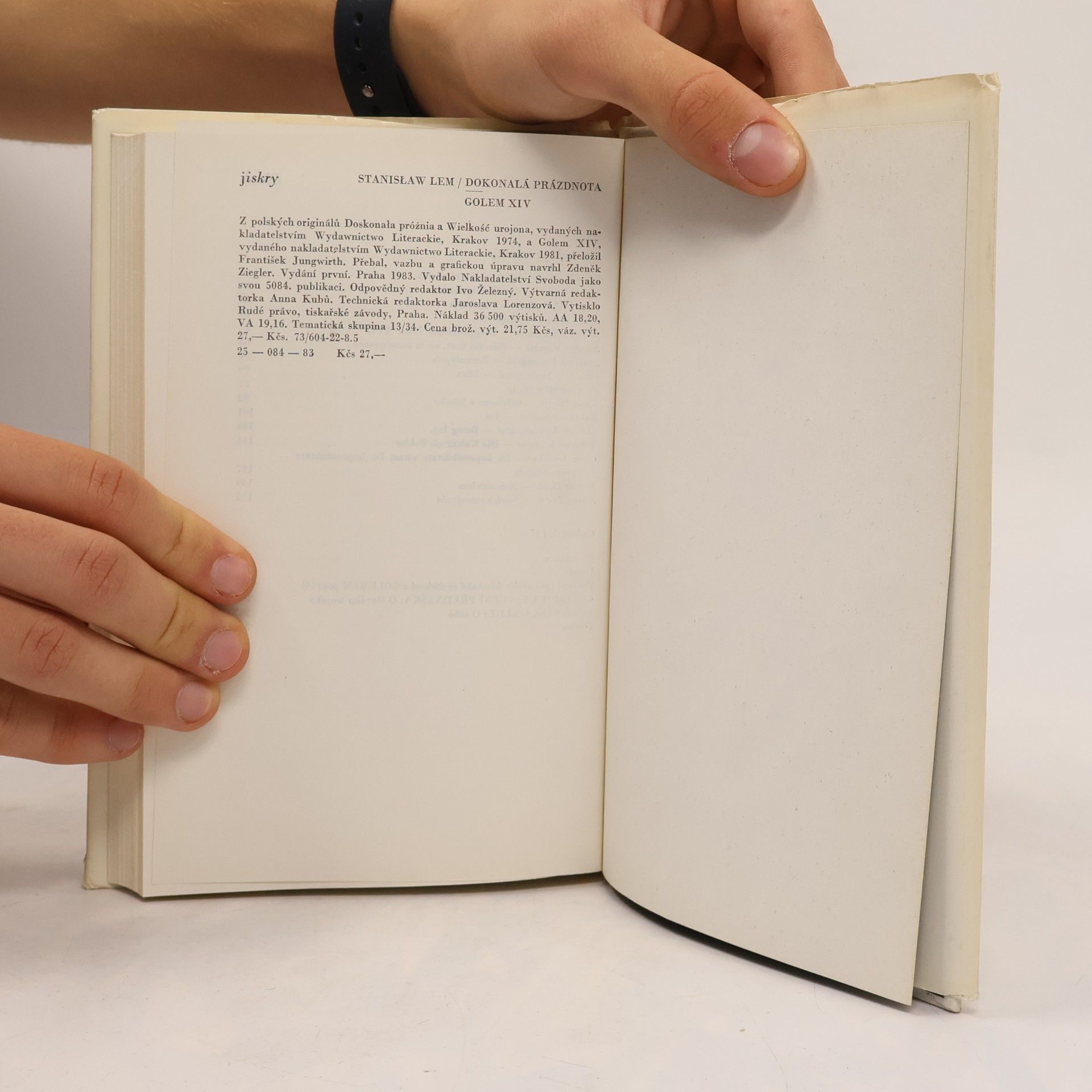 Stanisław Lem Dokonalá prázdnota. Golem XIV.