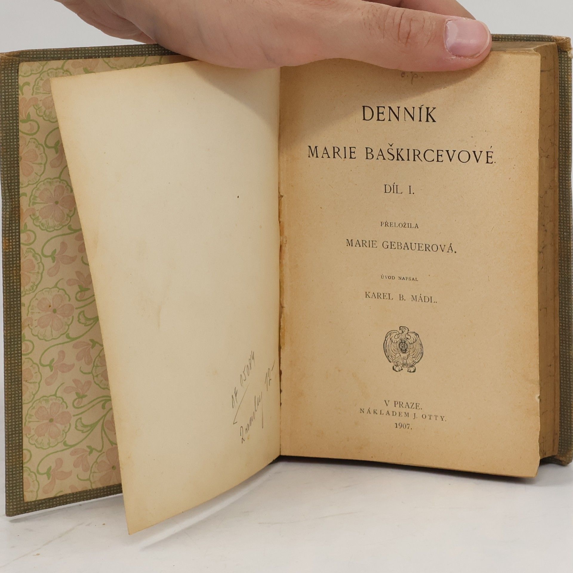 Marie Gebauerová Denník Marie Baškircevové I