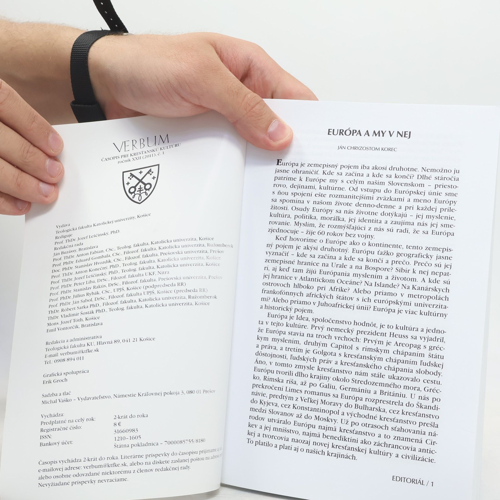 Autorenkollektiv Verbum. Časopis pre kresťanskú kultúru XXII 1