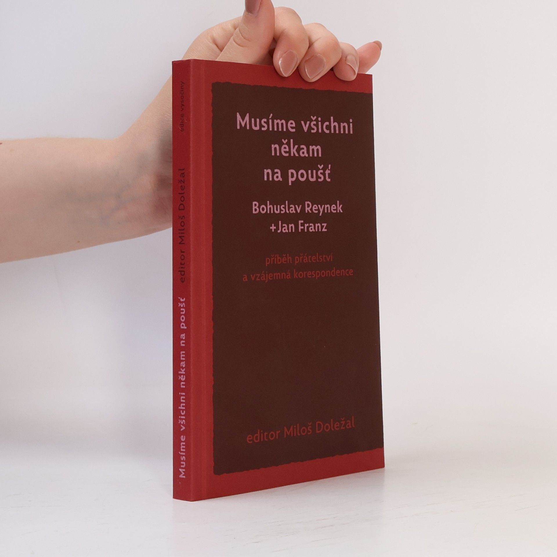 Jan Franz Musíme všichni někam na poušť: Příběh přátelství a vzájemná korespondence