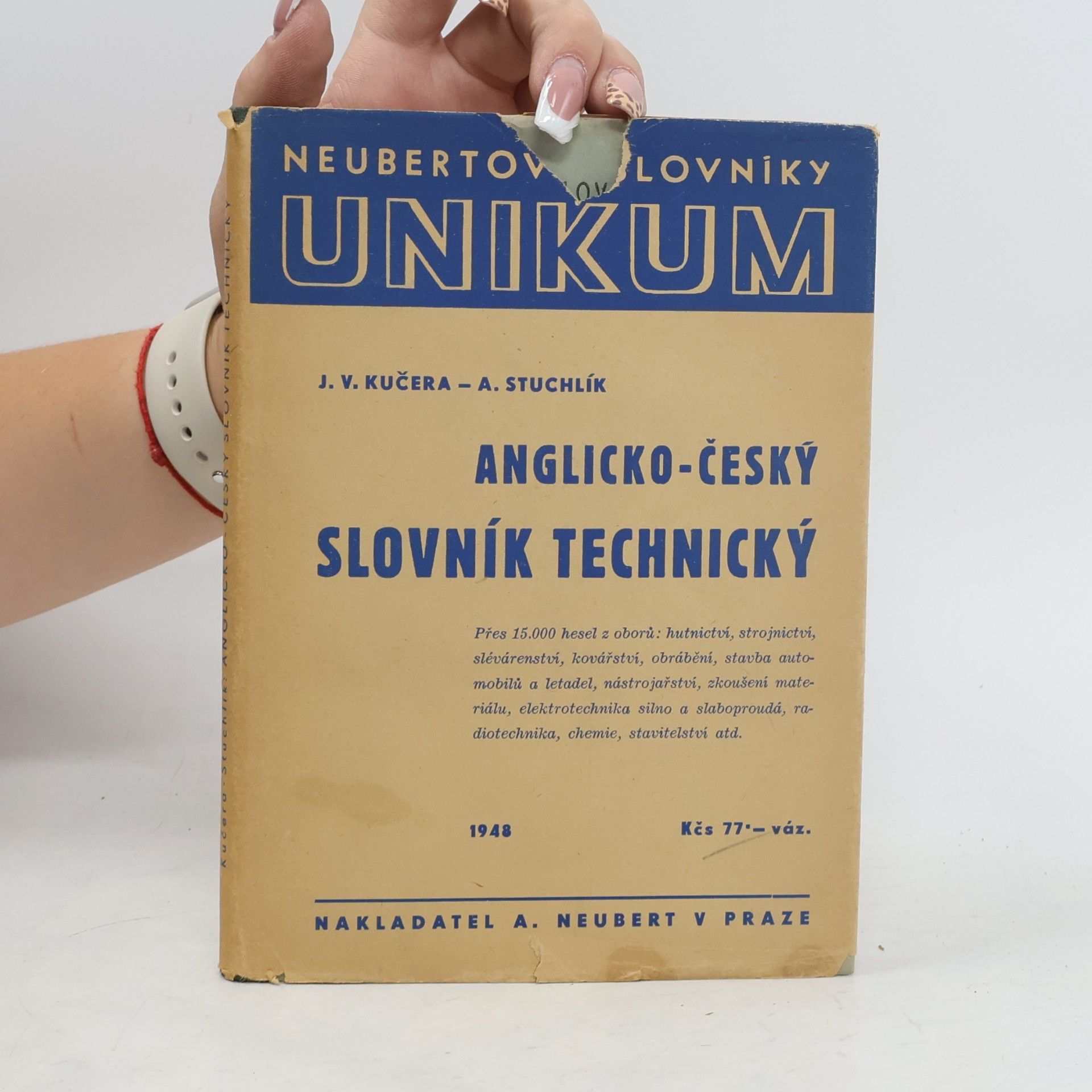Josef Václav Kučera Anglicko-český slovník technický