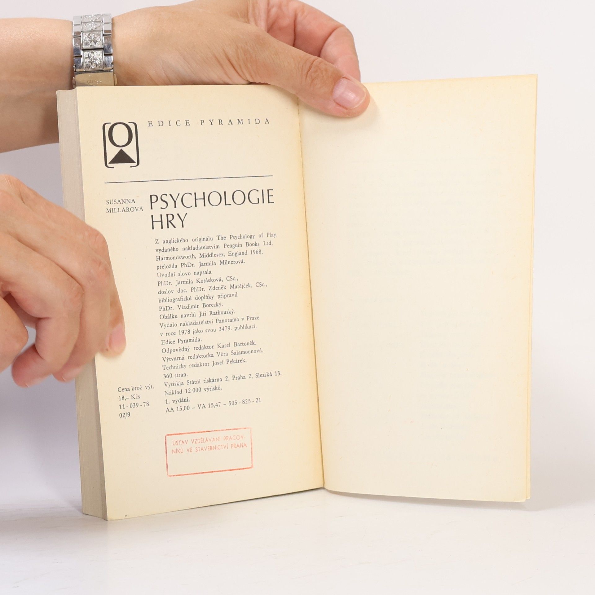 Susanna Millar Psychologie hry