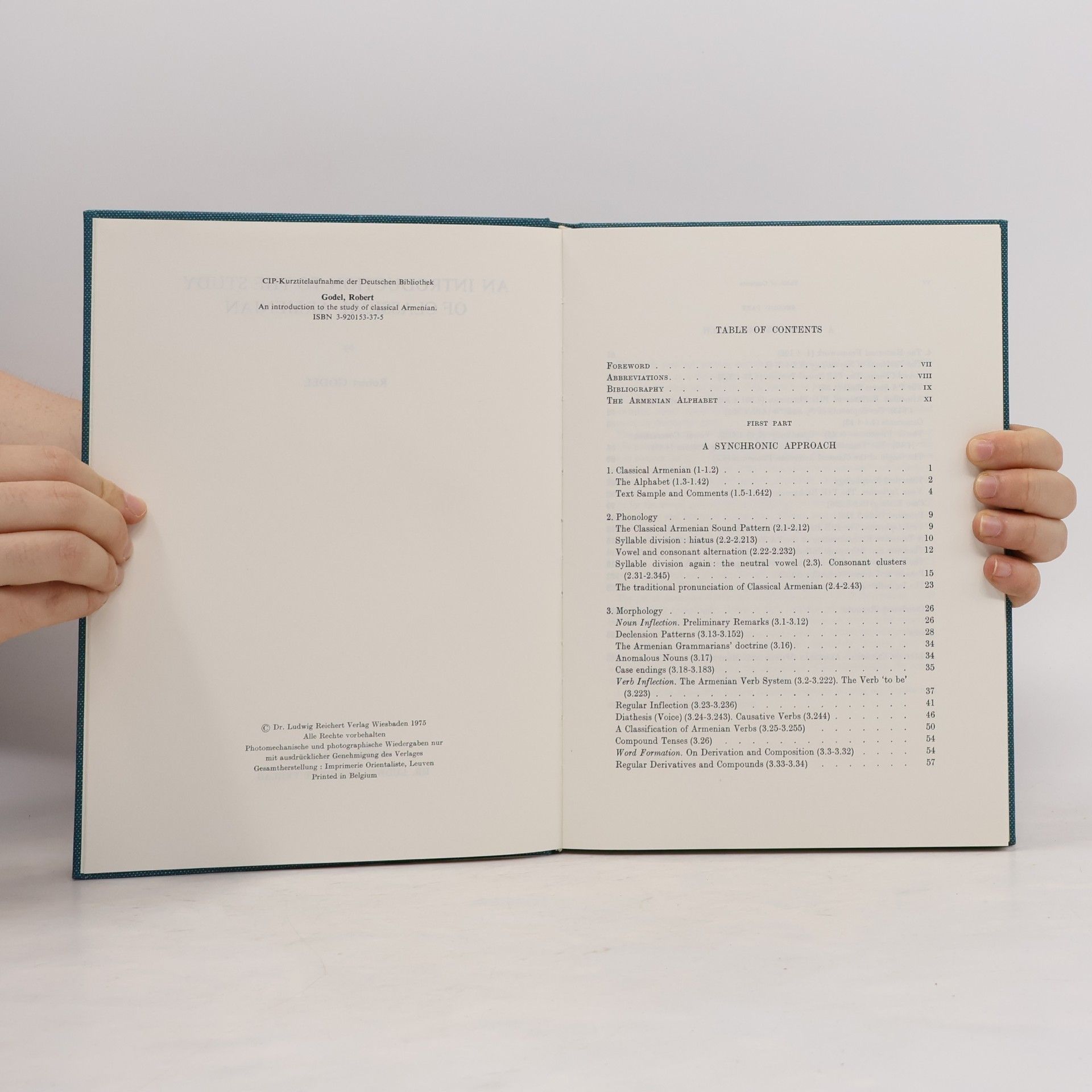 Robert Godel An Introduction to the Study of Classical Armenian