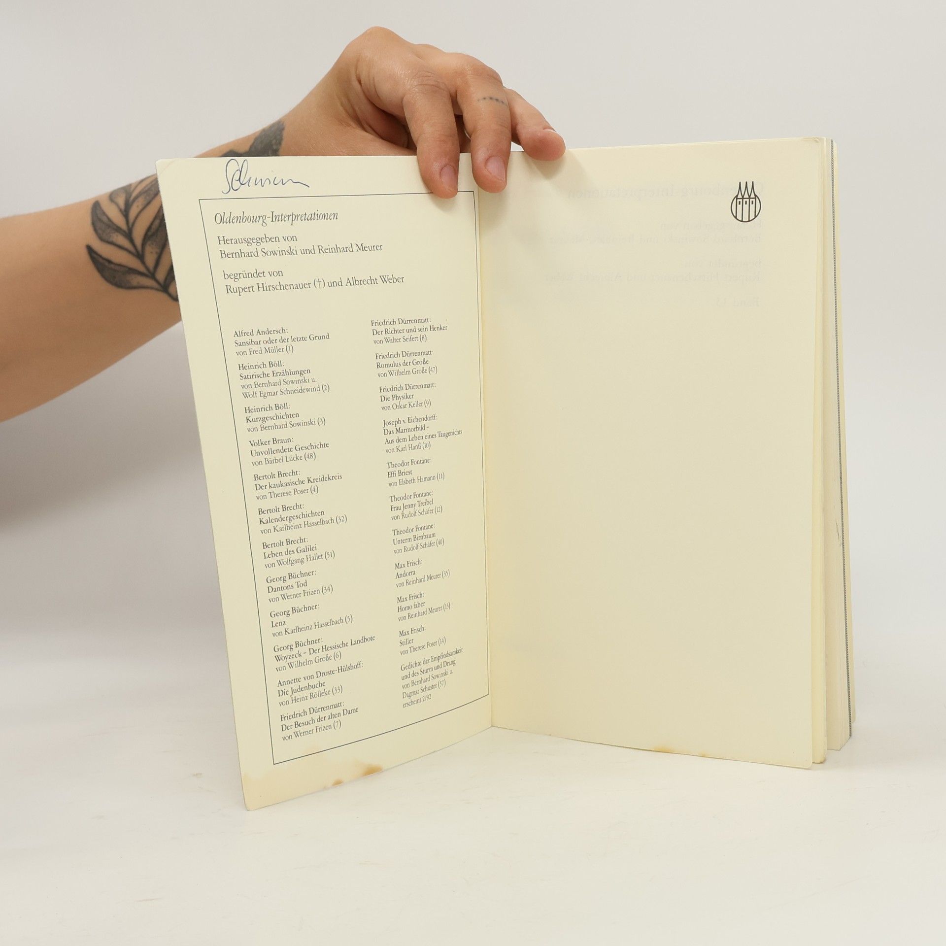 Reinhard Meurer Max Frisch, Homo faber