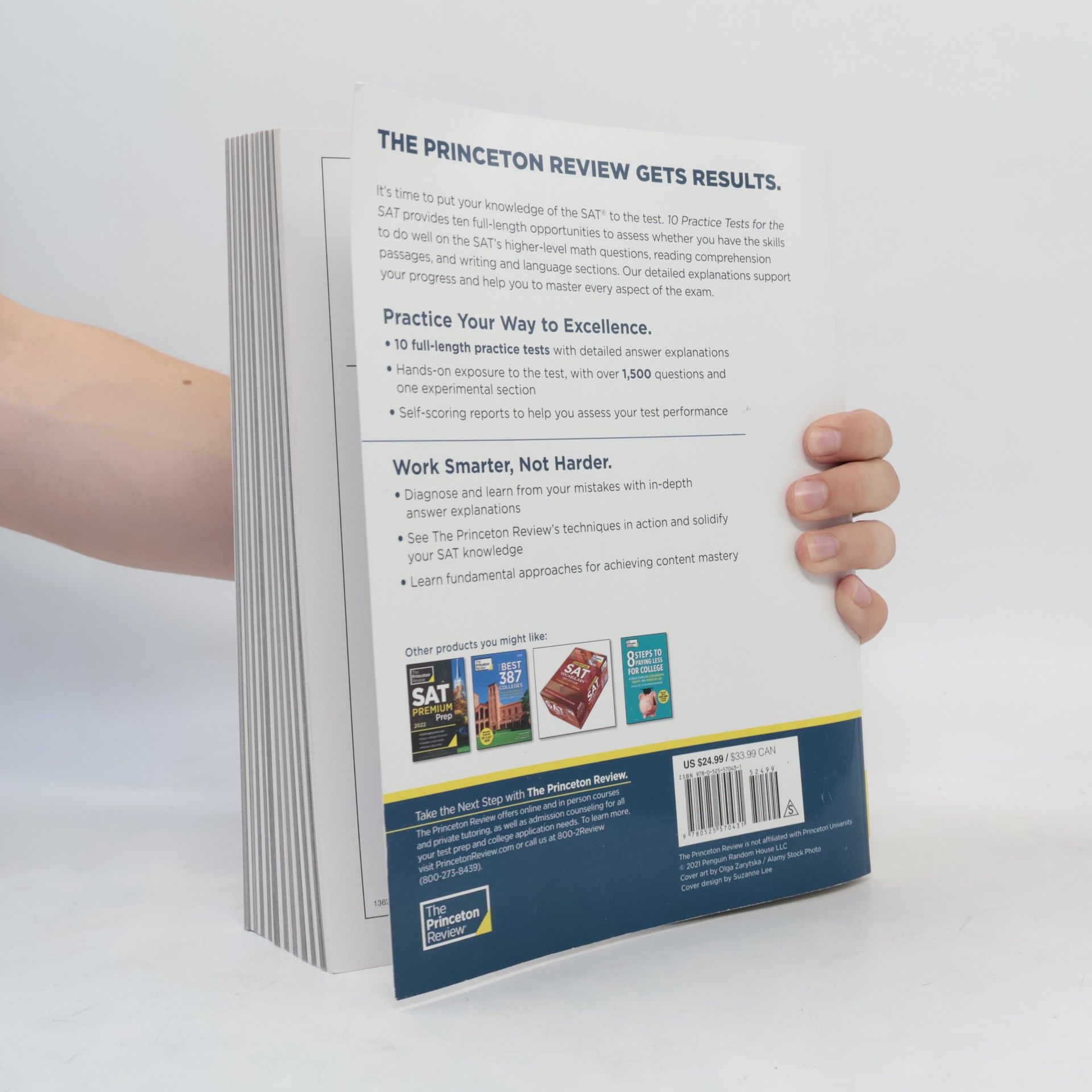 Princeton Review 10 Practice Tests for the SAT, 2022