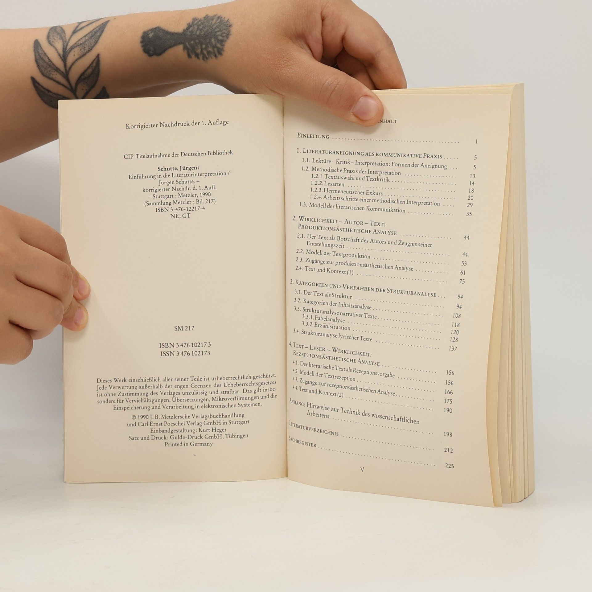 Jürgen Schutte Einführung in die Literaturinterpretation