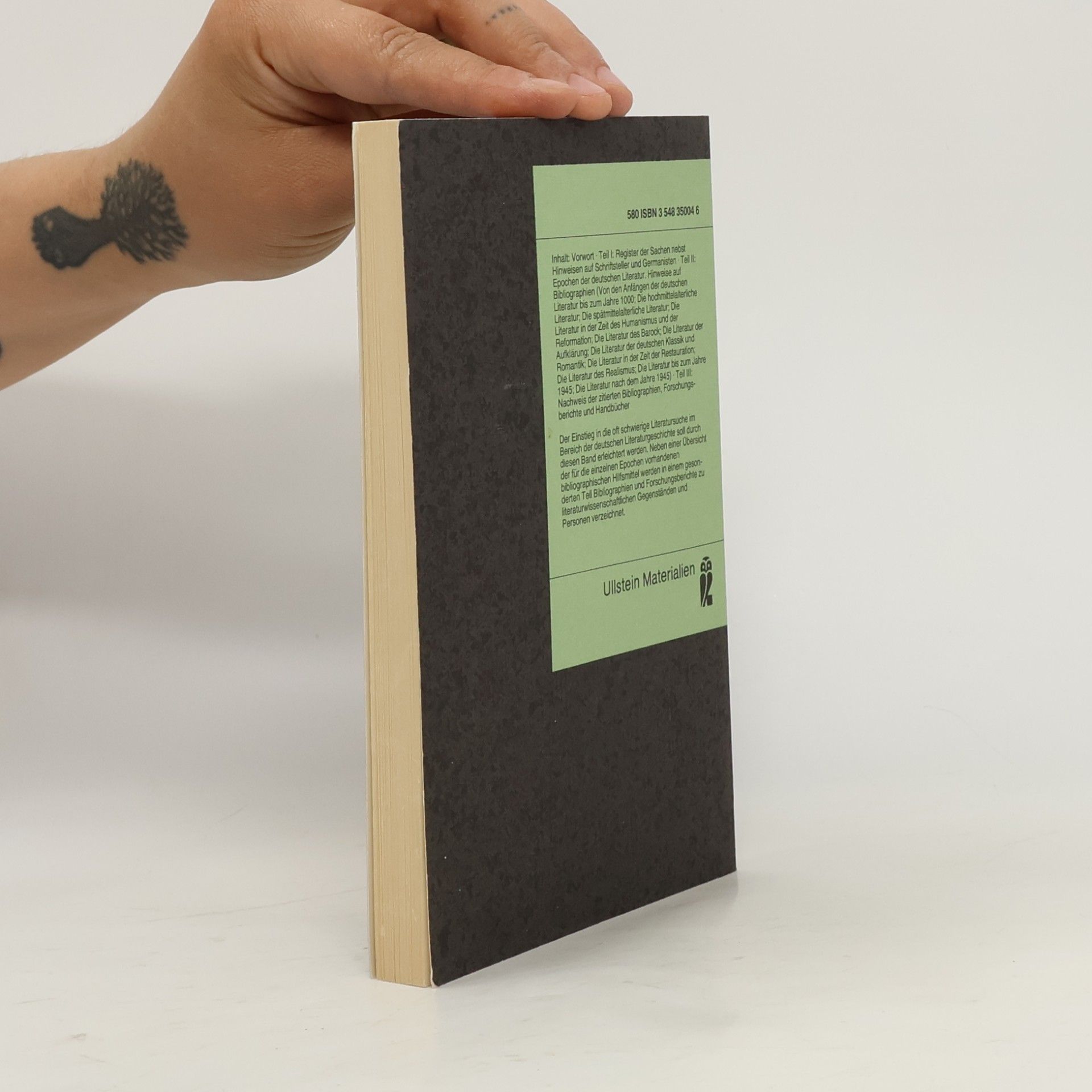 Paul Hocks Bücherverzeichnis zur deutschen Literaturgeschichte