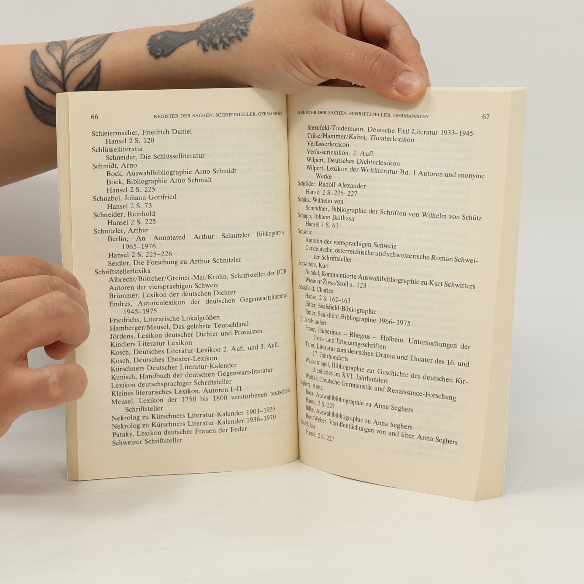Paul Hocks Bücherverzeichnis zur deutschen Literaturgeschichte