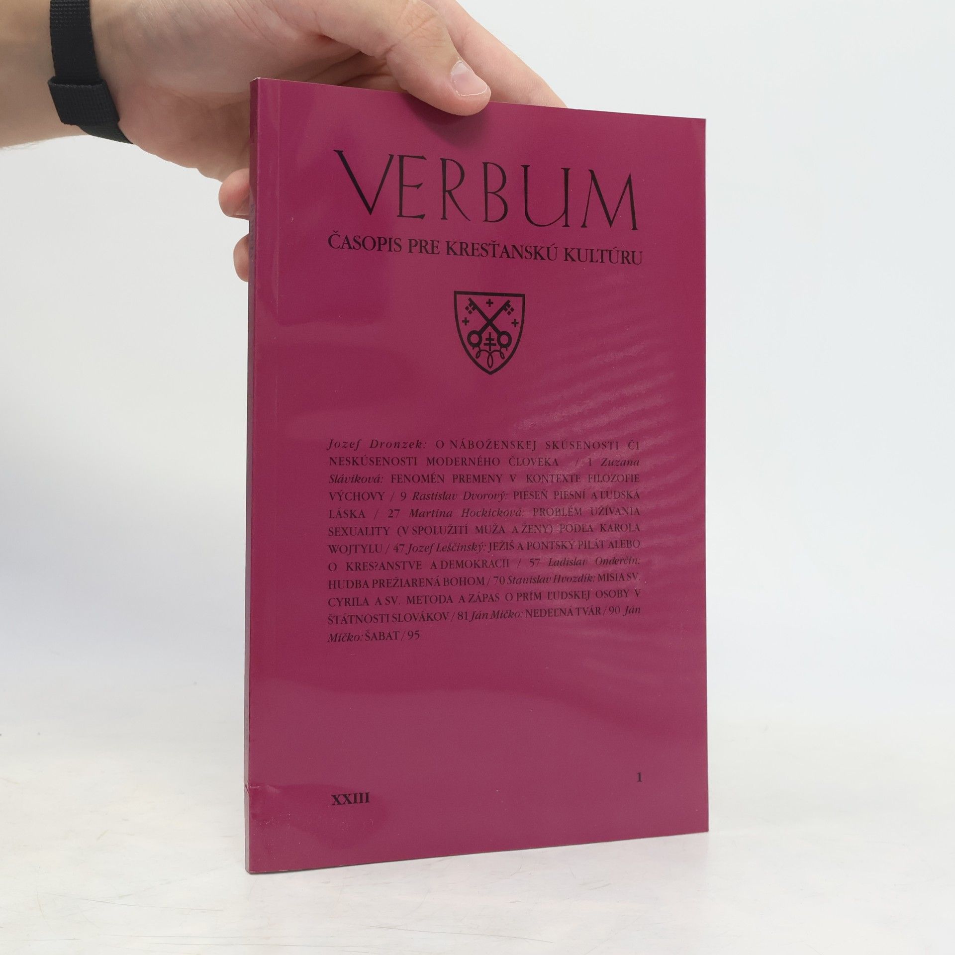Autorenkollektiv Verbum. Časopis pre kresťanskú kultúru XXIII/1